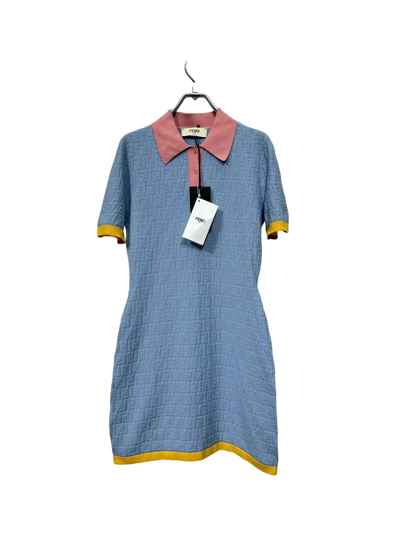 Fendi Fendi FF Embossed Logo Polo Mini Dress IT 40 Size S / US 4 / IT 40 - 1 Thumbnail
