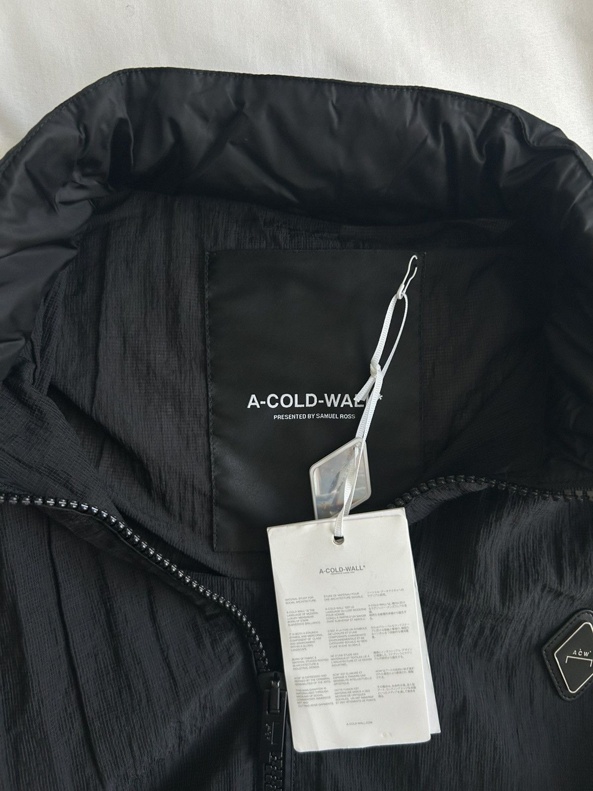 A-COLD-WALL* A Cold Wall ACW Semi Sheer Jacket Onyx Hooded Italy Size US XL / EU 56 / 4 - 6 Thumbnail
