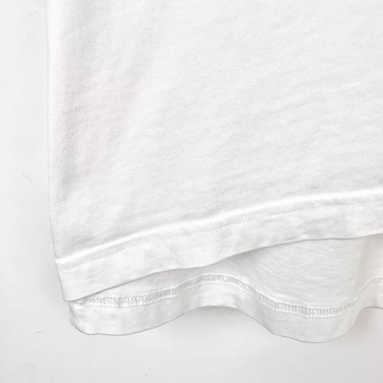 Balenciaga Logo monogrammed crewneck white cotton short sl