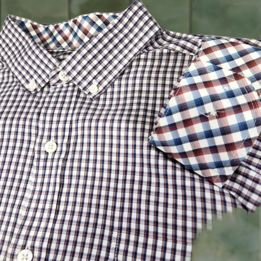 Johnston & Murphy Johnston And Murphy Shirt Men XL Performance Button Gingham Check Flip Cuff Multicolor Size US XL / EU 56 / 4 - 1 Thumbnail