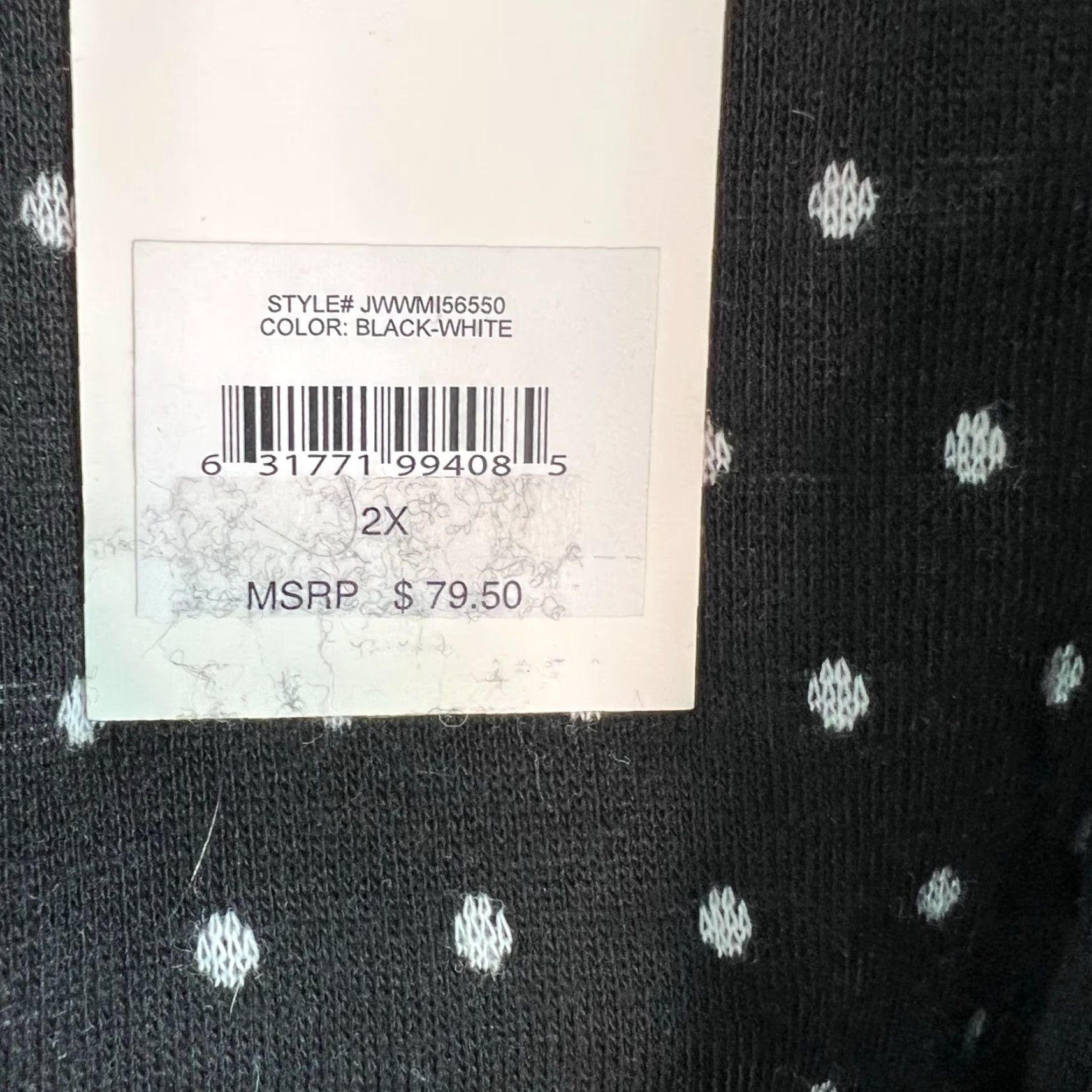 Vintage Joneswear Cardigan Womens 2XL Black White Drape Wrap Vest Size XXL / US 16-18 / IT 52-54 - 6 Thumbnail