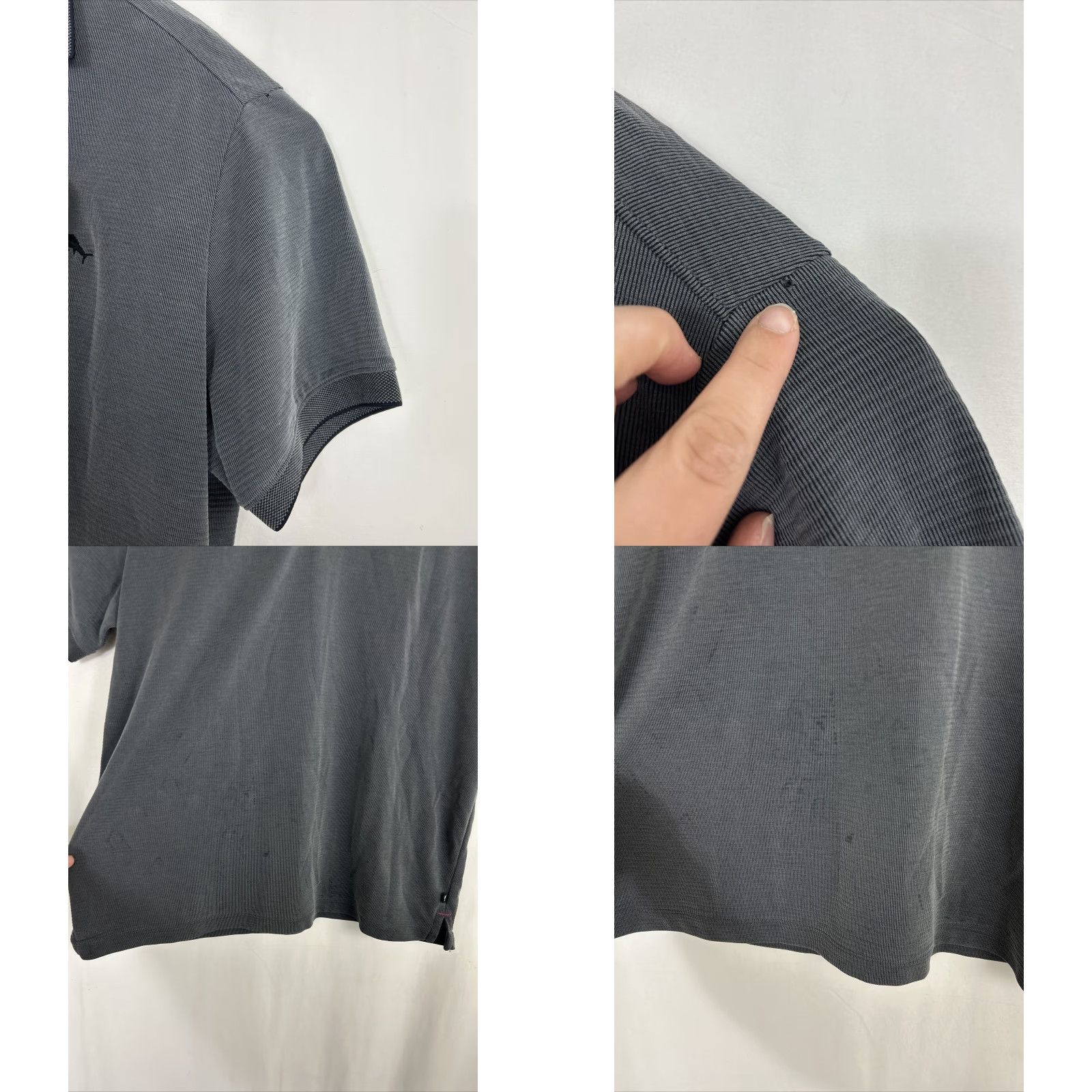 Tommy Bahama Tommy Bahama Polo Shirt Mens XL Gray Textured Modal Island Zone Casual Shirt Size US XL / EU 56 / 4 - 8 Thumbnail