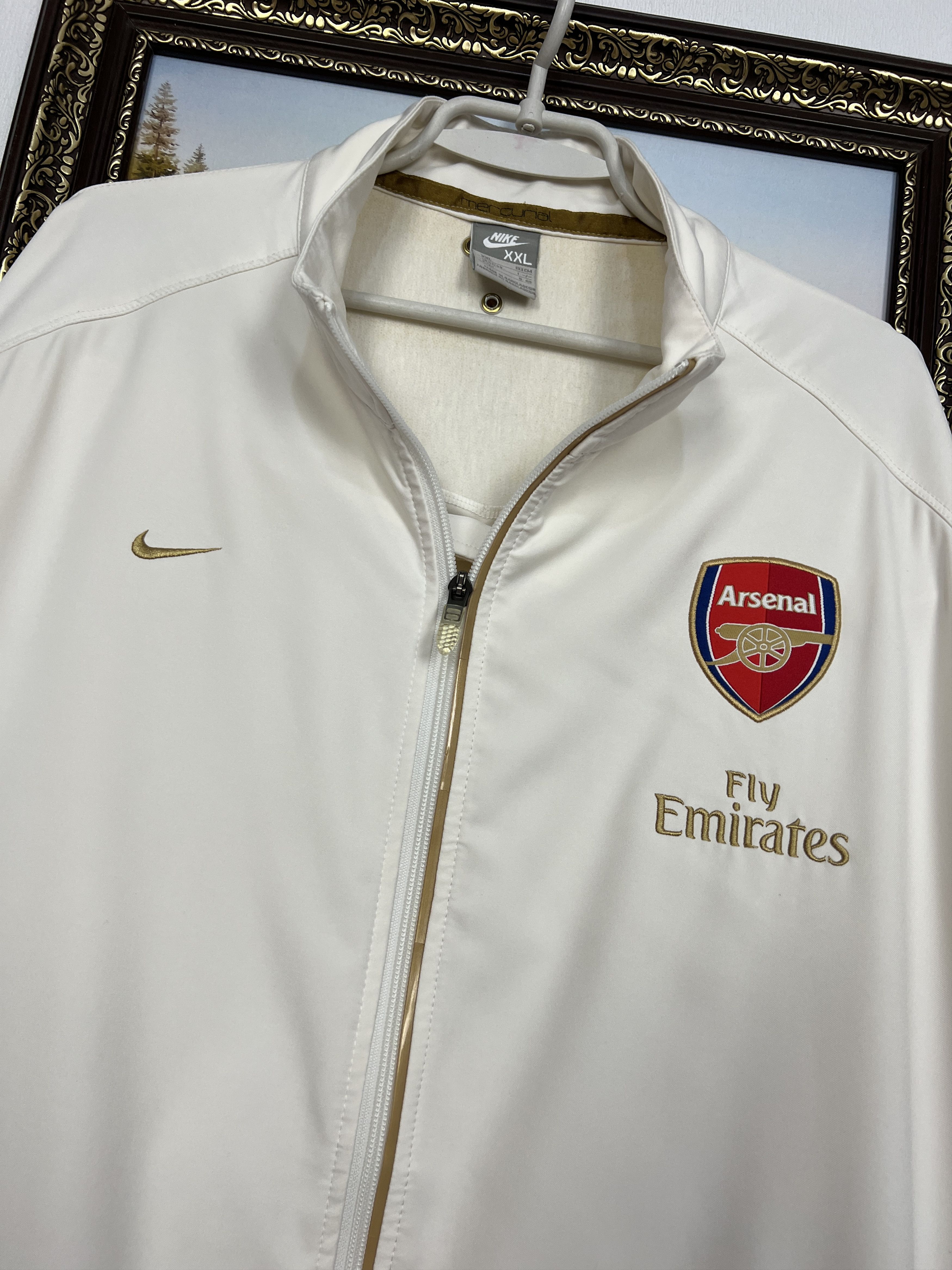 Nike Vintage Arsenal Football Jacket Soccer Track Top Gunners Size US XXL / EU 58 / 5 - 4 Thumbnail