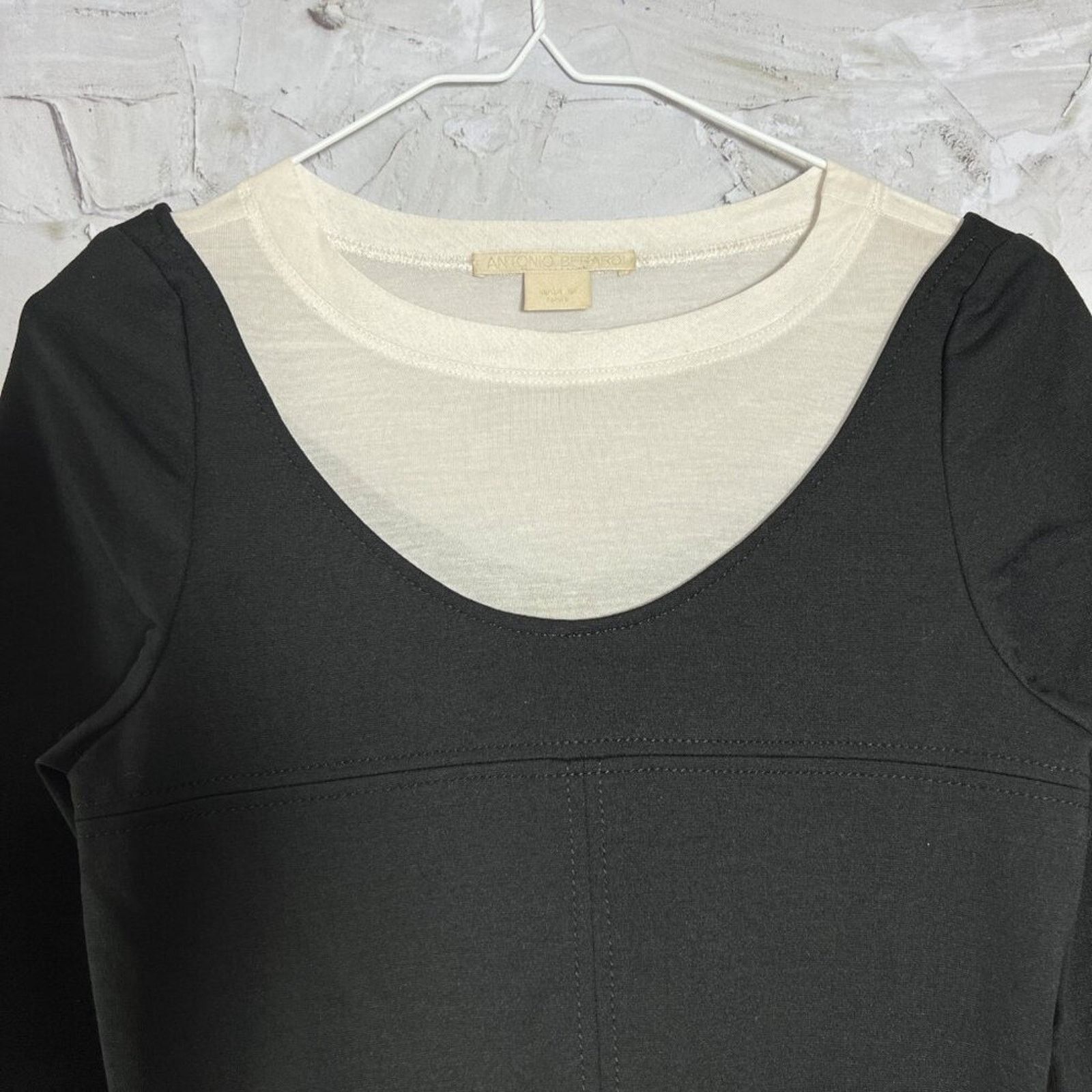 Antonio Berardi Antonio Berardi Silk Wool Blouse Black White IT40 Size S / US 4 / IT 40 - 12 Thumbnail