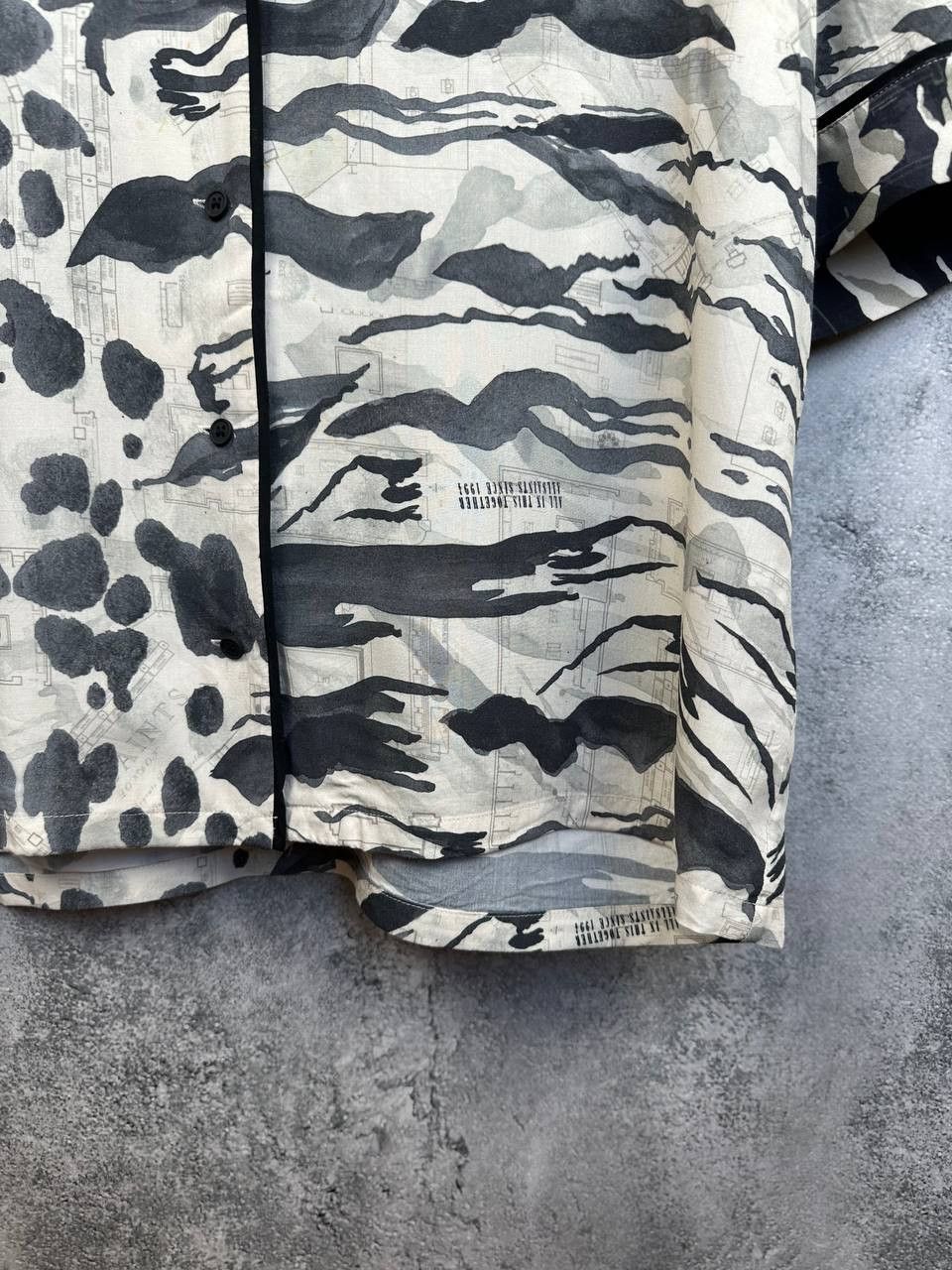 Allsaints AllSaints Pajama Esma Oniyuri PJ Ecru Zebra Pattern Shirt Size S / US 4 / IT 40 - 7 Thumbnail