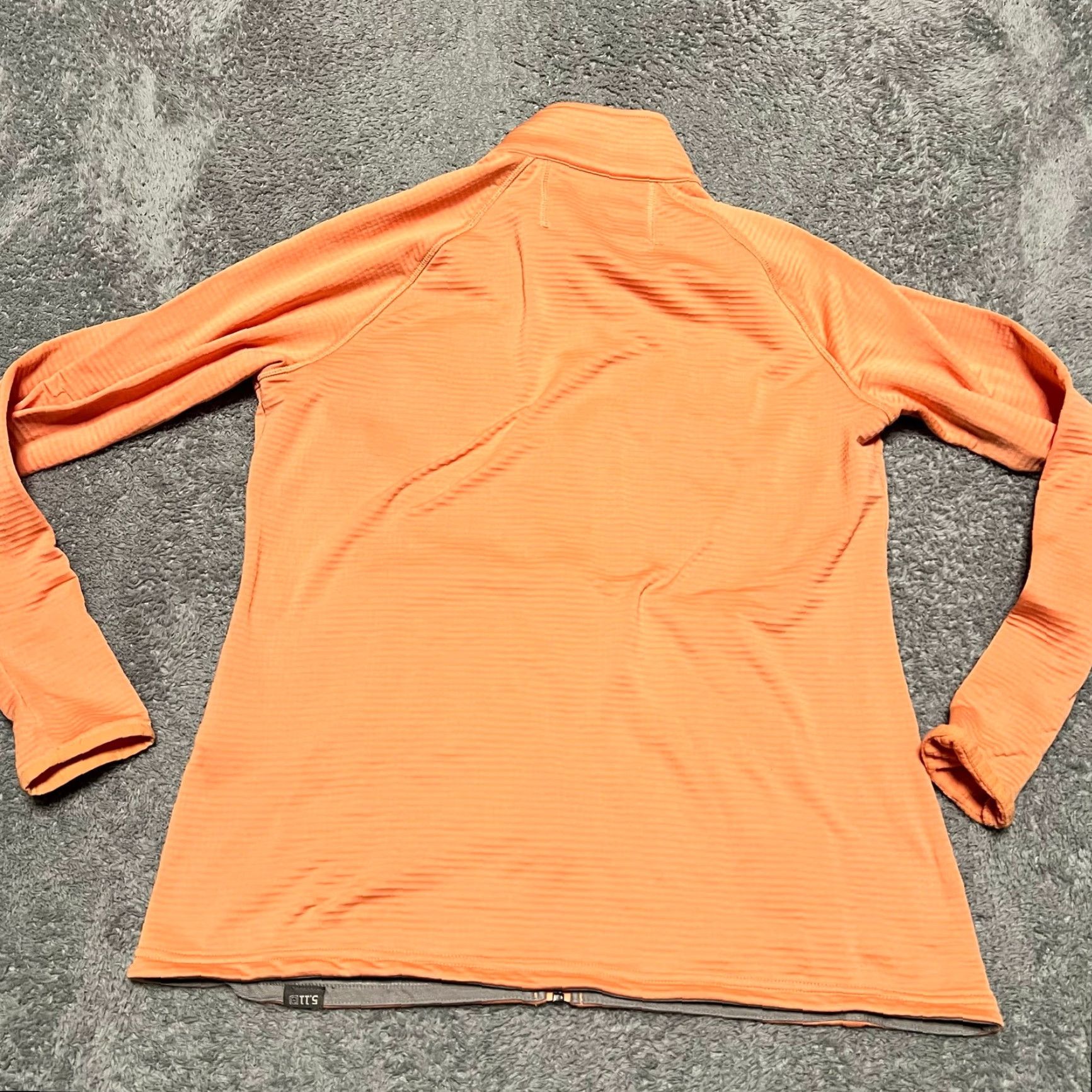 Vintage 5.11 Tactical Shirt Womens Medium Orange Half Zip Long Sleeve Sweater Size M / US 6-8 / IT 42-44 - 3 Thumbnail
