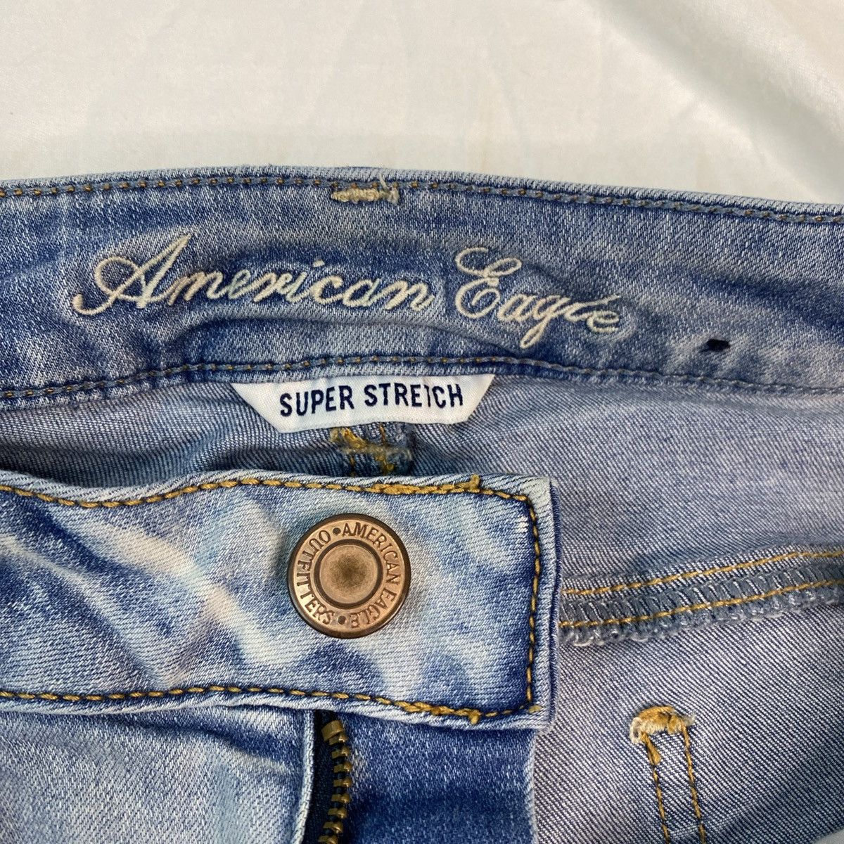 American Eagle Outfitters American Eagle Women's Jeggings Ripped Distressed Jeans Sz 8 Size 30" / US 8 / IT 44 - 6 Thumbnail