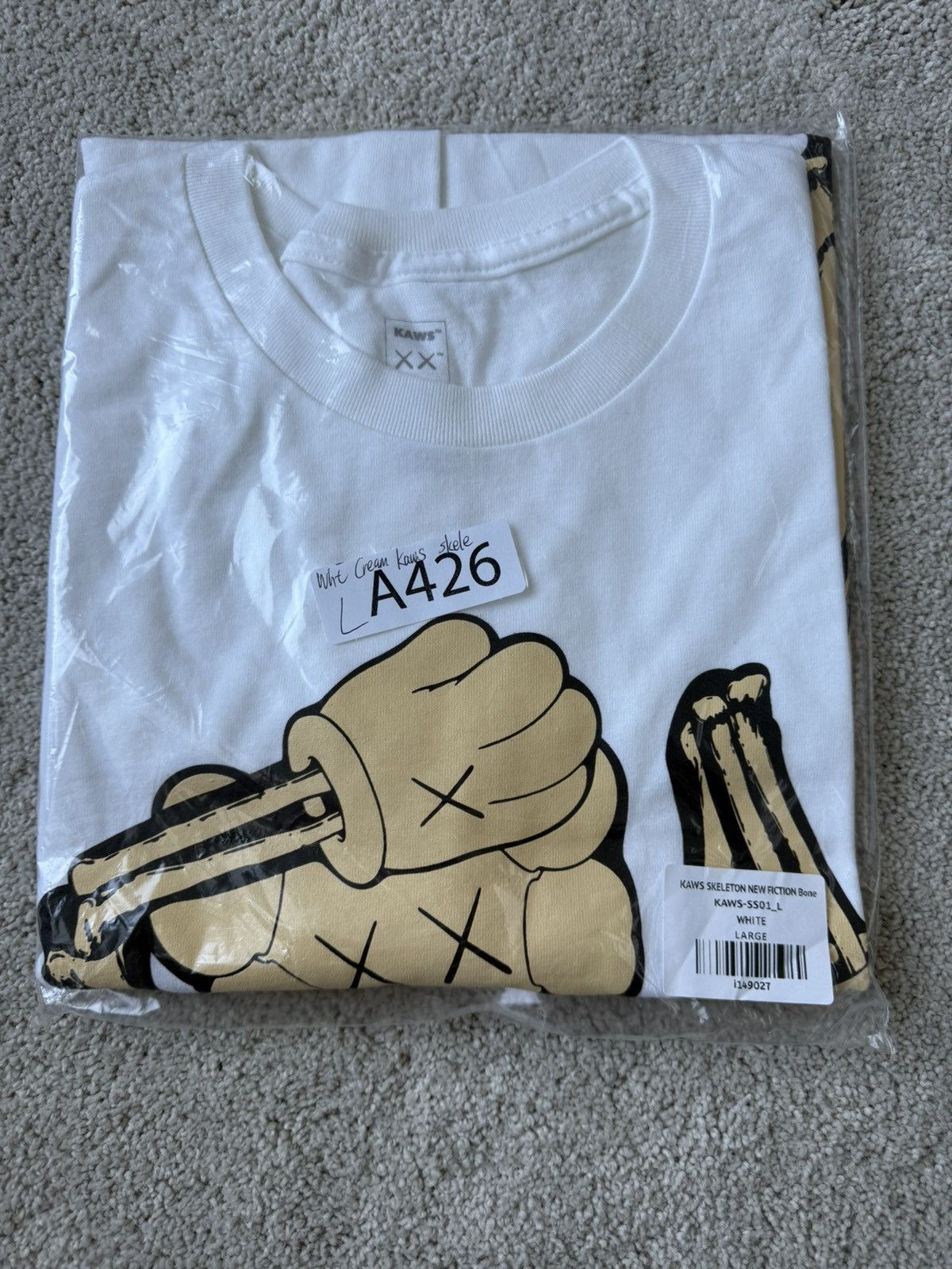Kaws KAWS Skeleton New Fiction Bone T-Shirt- Brand New Size L Size US L / EU 52-54 / 3 - 1 Thumbnail