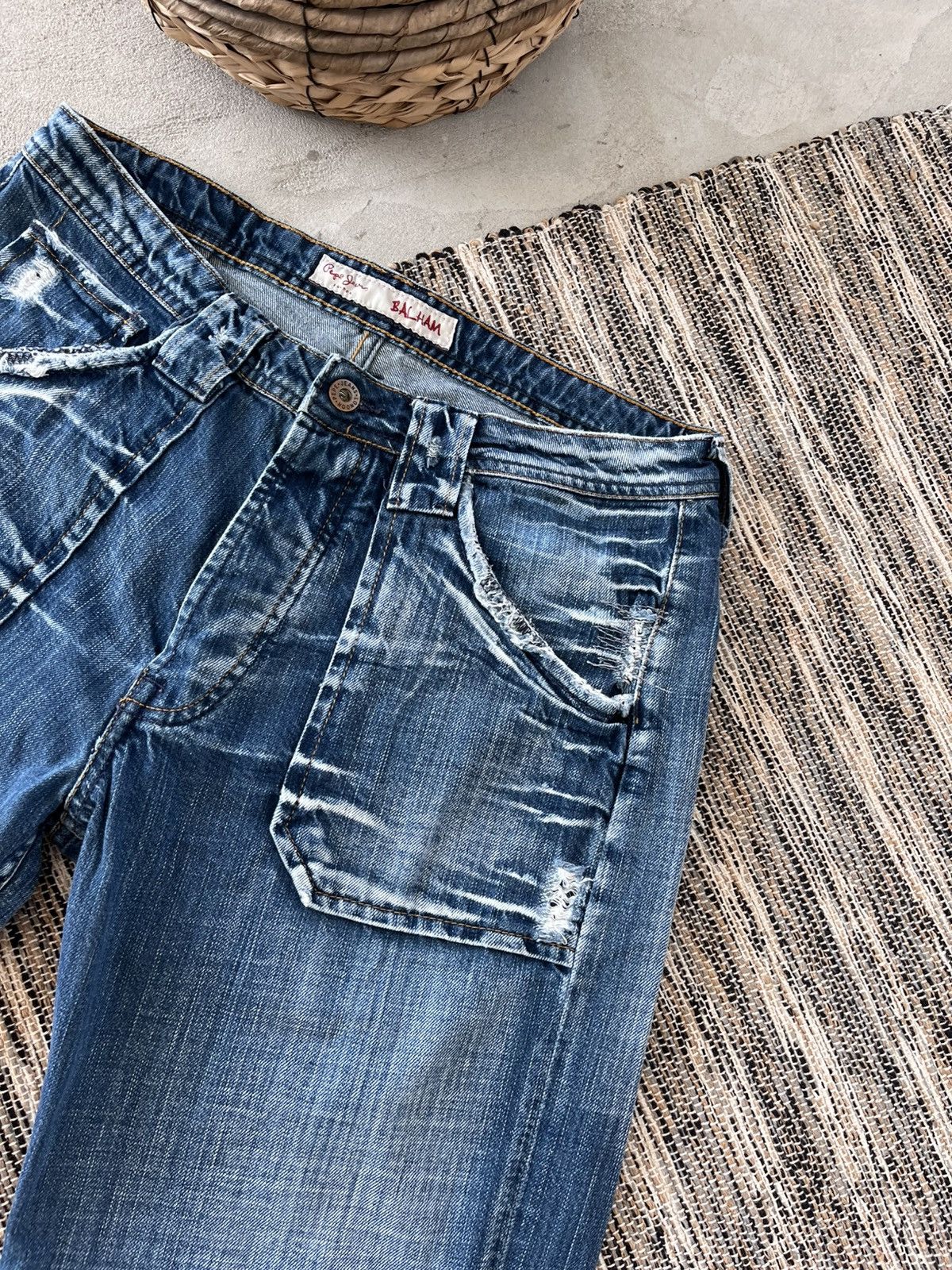 Pepe Jeans × Vintage Hype Vintage Pepe Jeans Blue Denim London Distressed Y2K Size US 32 / EU 48 - 4 Thumbnail