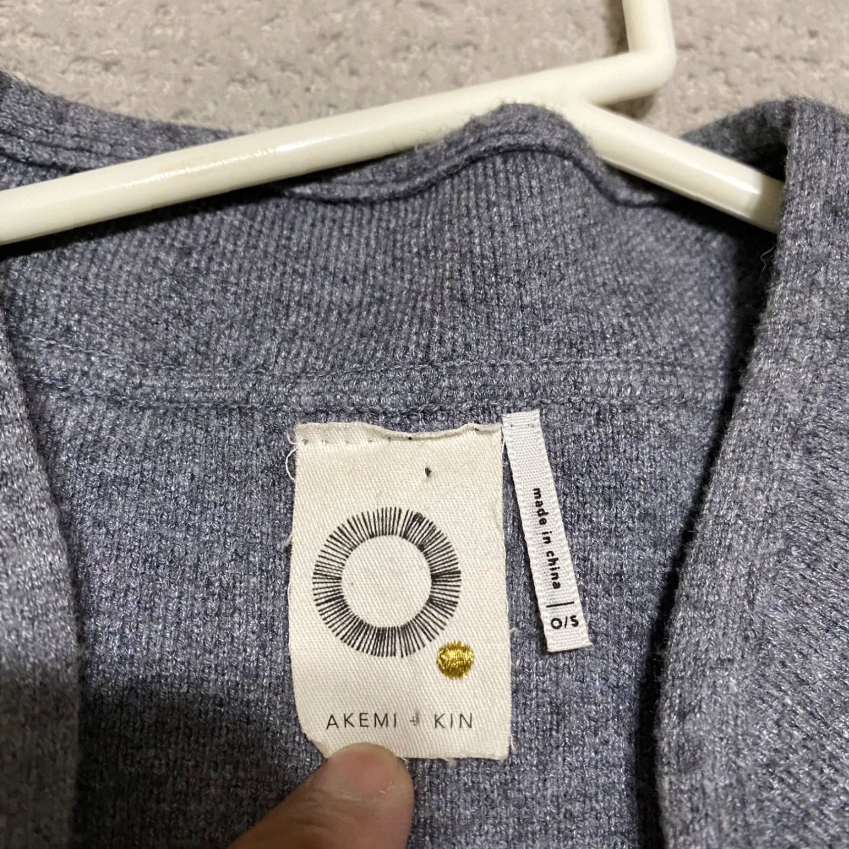 Anthropologie Anthropologie Akemi + Kin Sweater Women Small Gray Open Front Short Sleeve Knit Cardigan Bohemian 90s Style Mens Womens Size S / US 4 / IT 40 - 6 Thumbnail