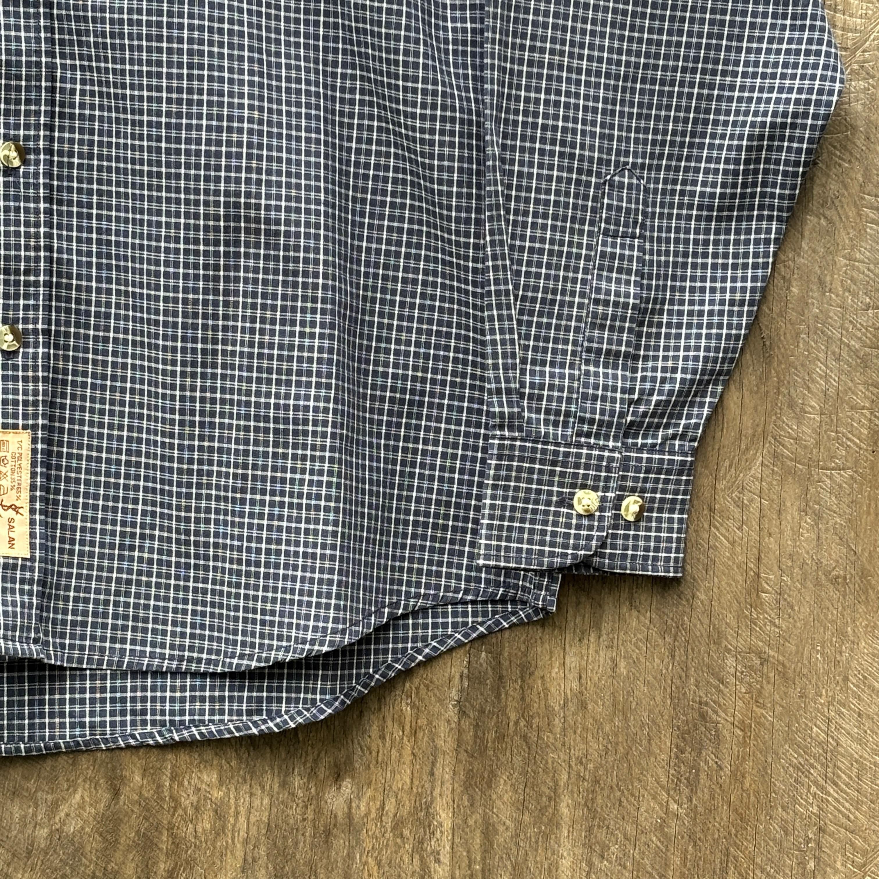 Yves Saint Laurent Vtg 90's Ysl Salan Button Up Plaid Shirt Size US M / EU 48-50 / 2 - 6 Thumbnail