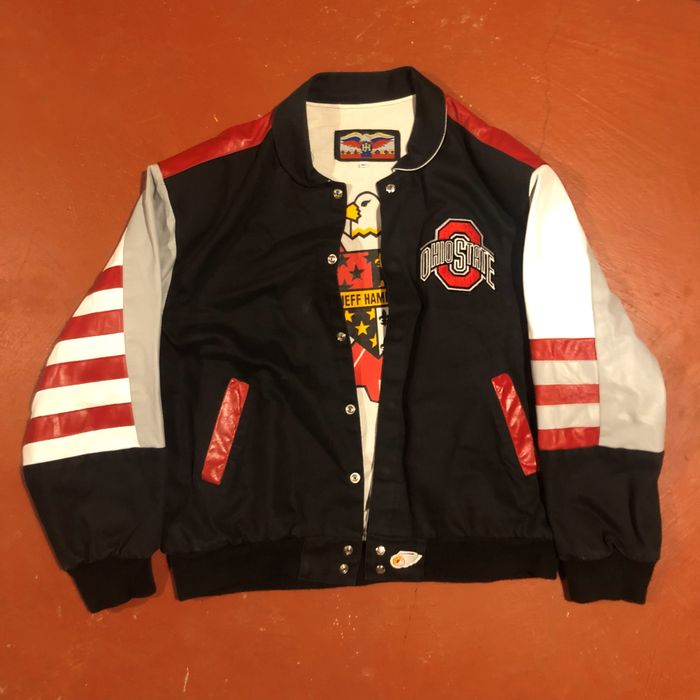 Vintage Jeff Hamilton Ohio State University Leather Jacket Bomber | Grailed