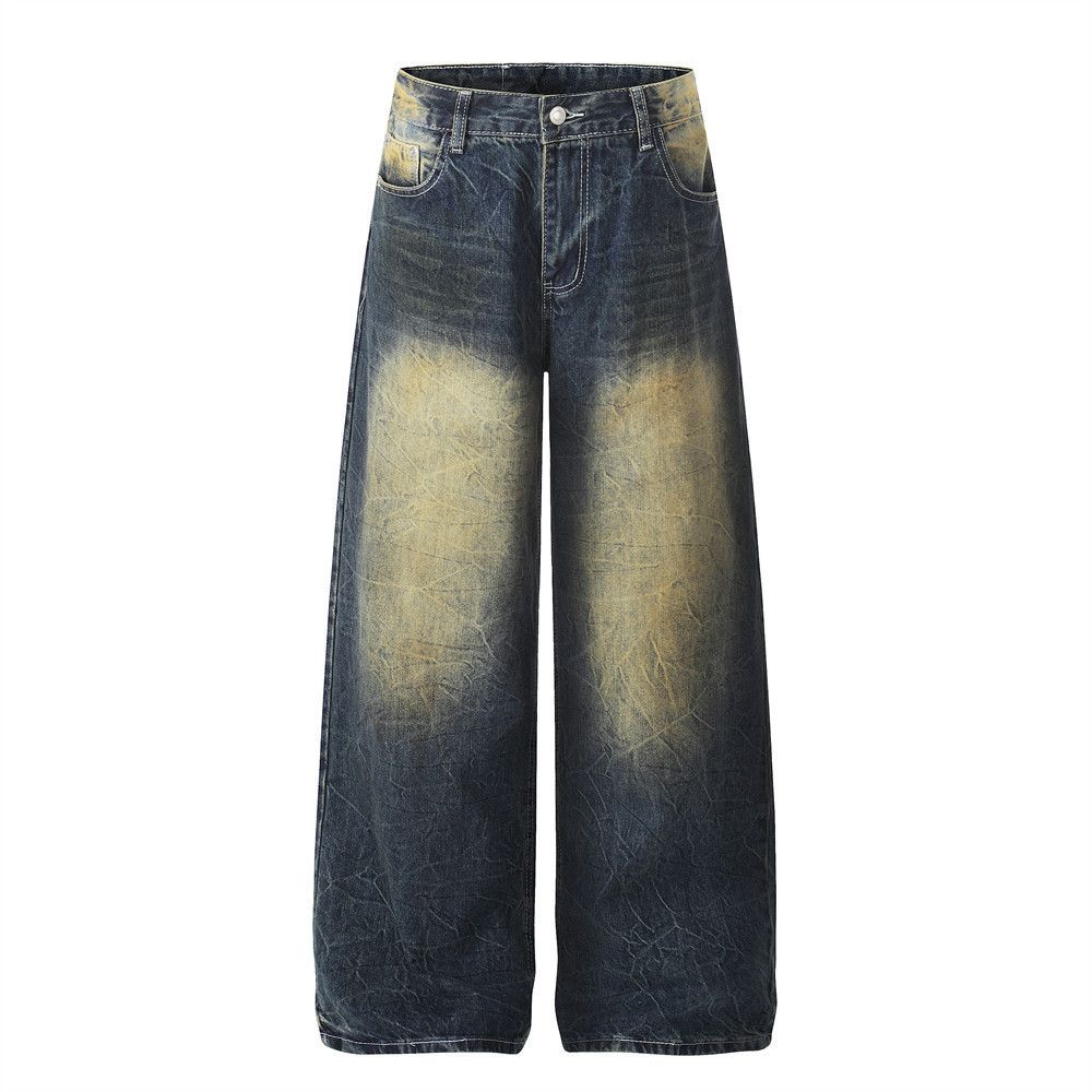 Vintage Men's Casual American Retro Gradient Washed Wide-Leg Jeans Size US 32 / EU 48 - 1 Thumbnail