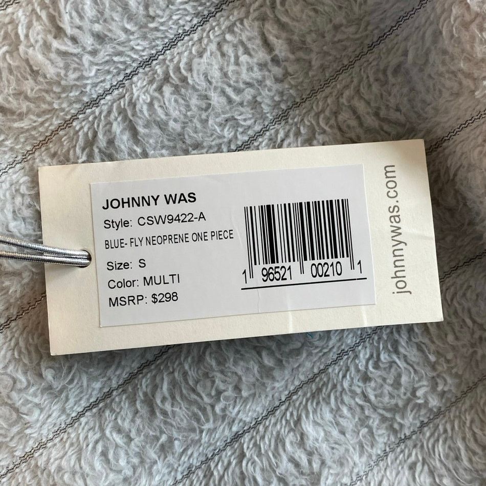 Johnny Was Johnny Was SML Cali Blue-Fly Neoprene Bodysuit/Swimsuit Size ONE SIZE - 8 Thumbnail