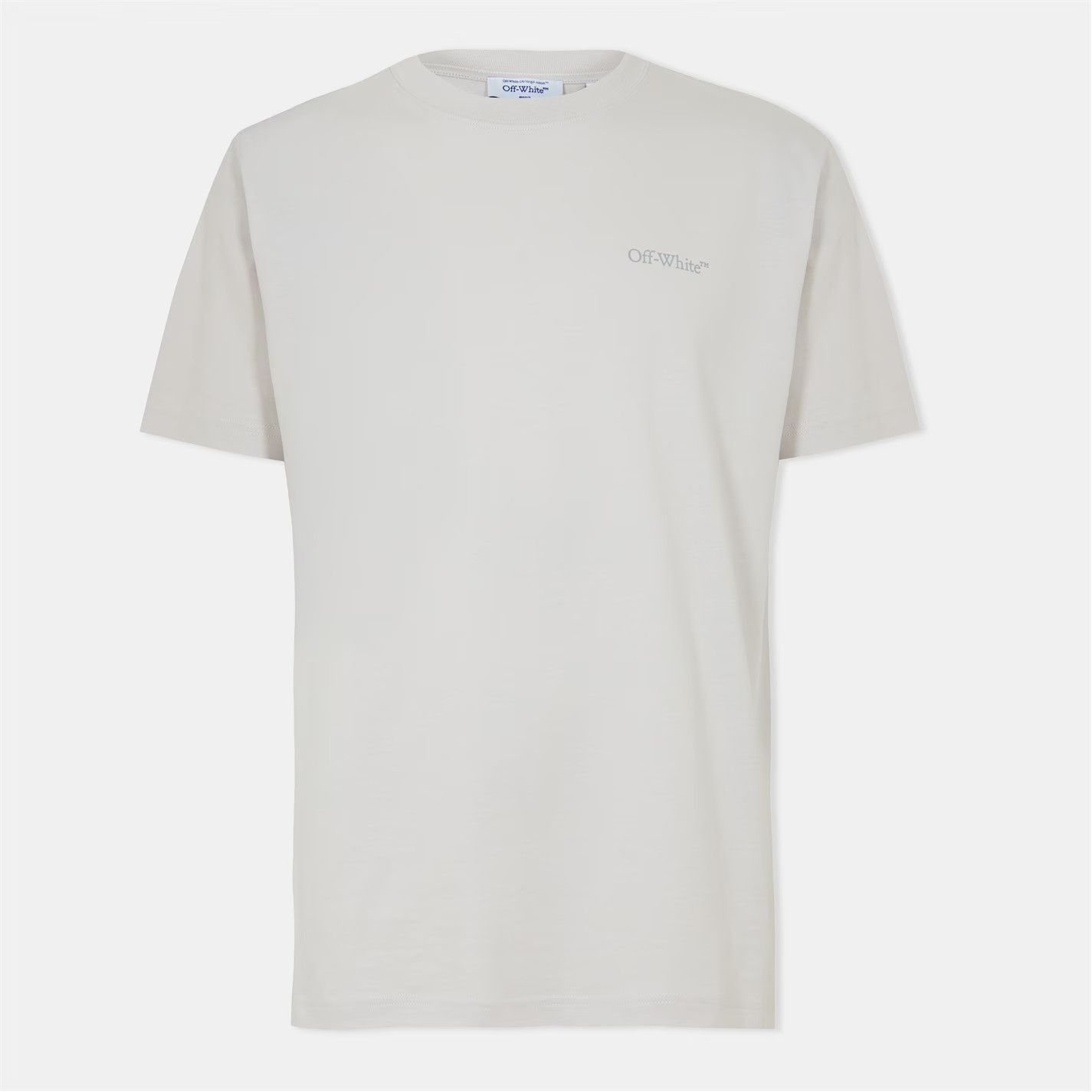 Off-White o1g2r1mq0226 Bookish Slim T-Shirt In White Size US XS / EU 42 / 0 - 1 Thumbnail