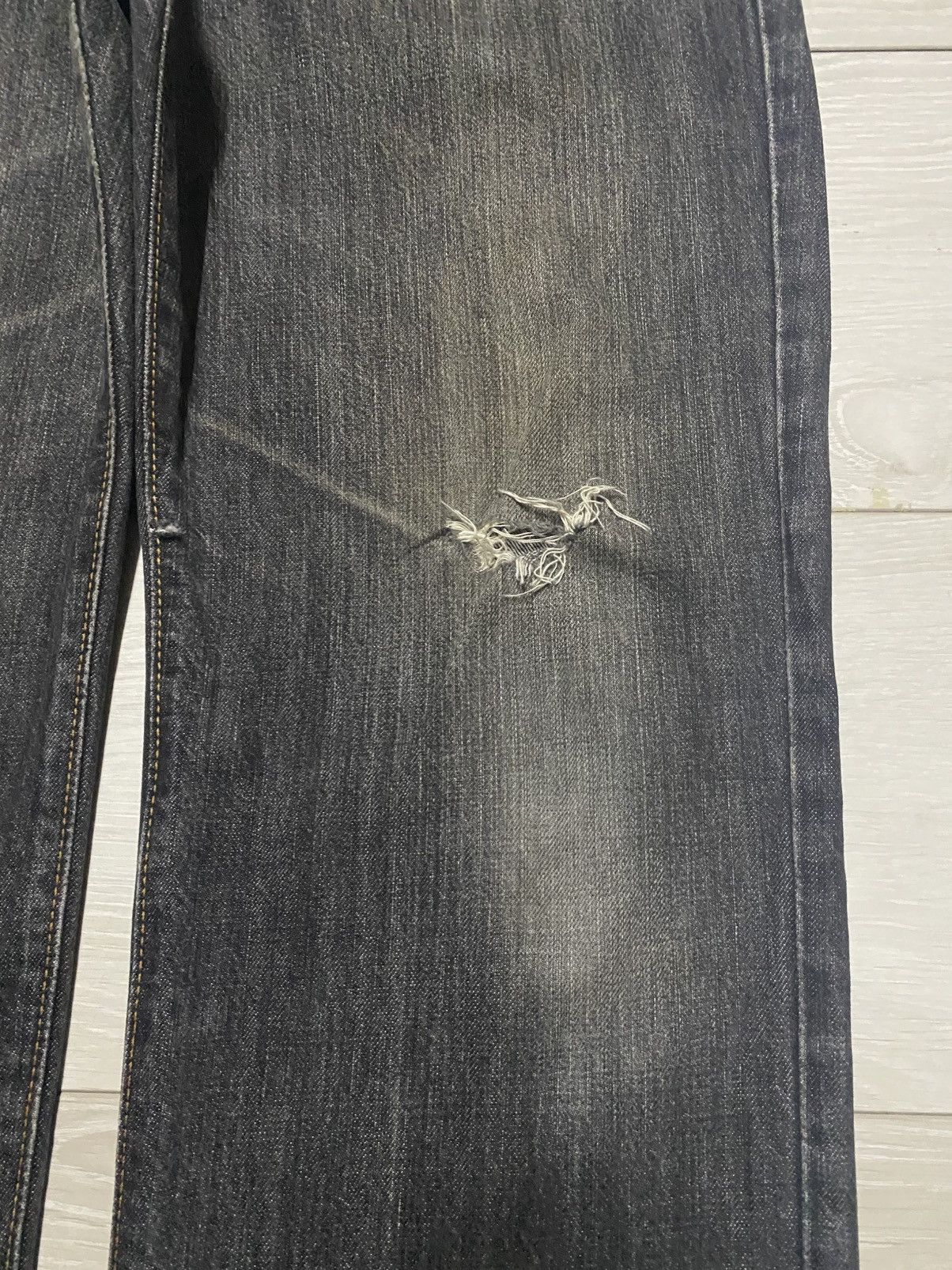 Edwin Vtg Edwin International Basic 403 Black Denim Loose Jeans Size US 34 / EU 50 - 8 Thumbnail