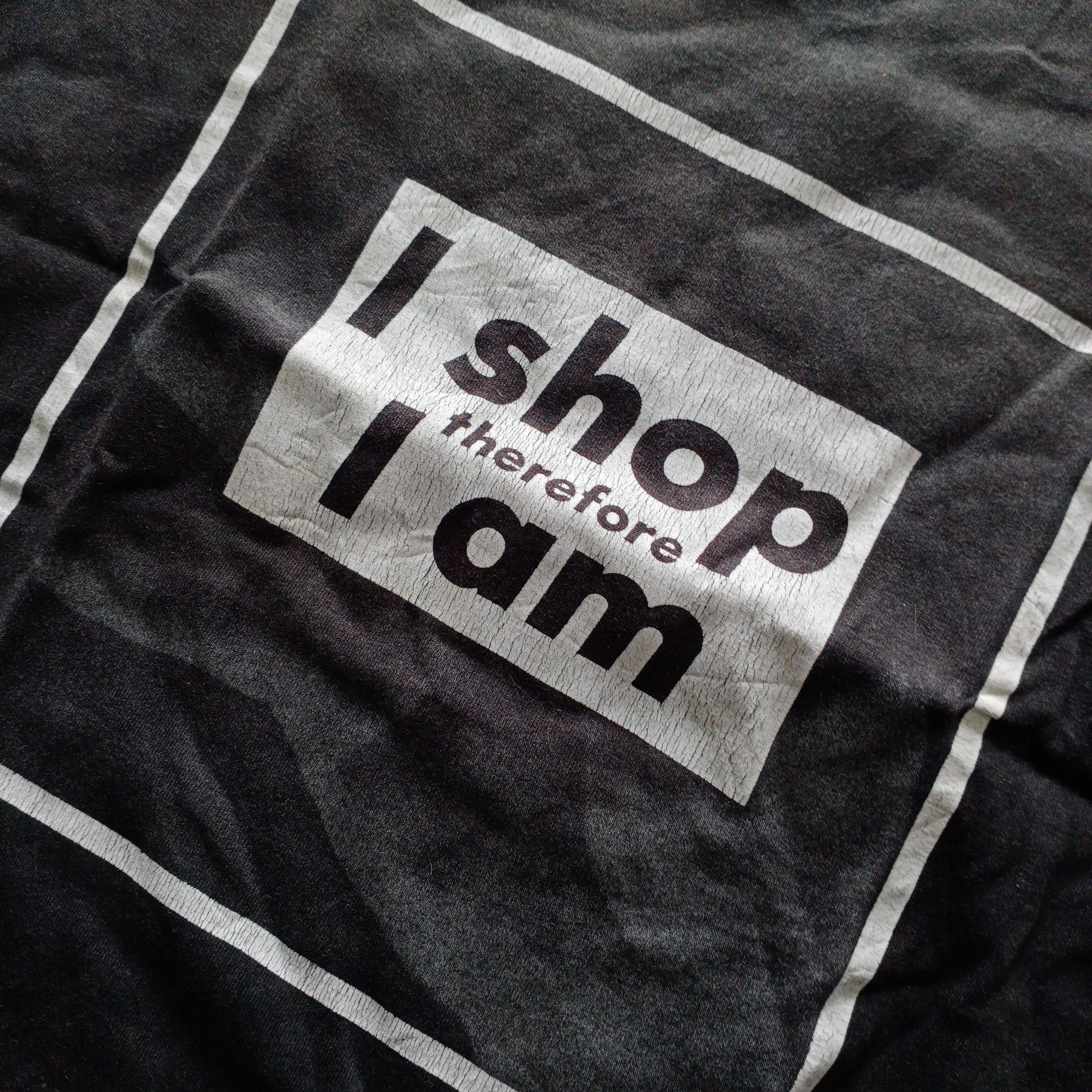 Barbara Kruger × Vintage Vintage Barbara Kruger ‘I shop therefore I am’ t shirt art Size US M / EU 48-50 / 2 - 2 Thumbnail