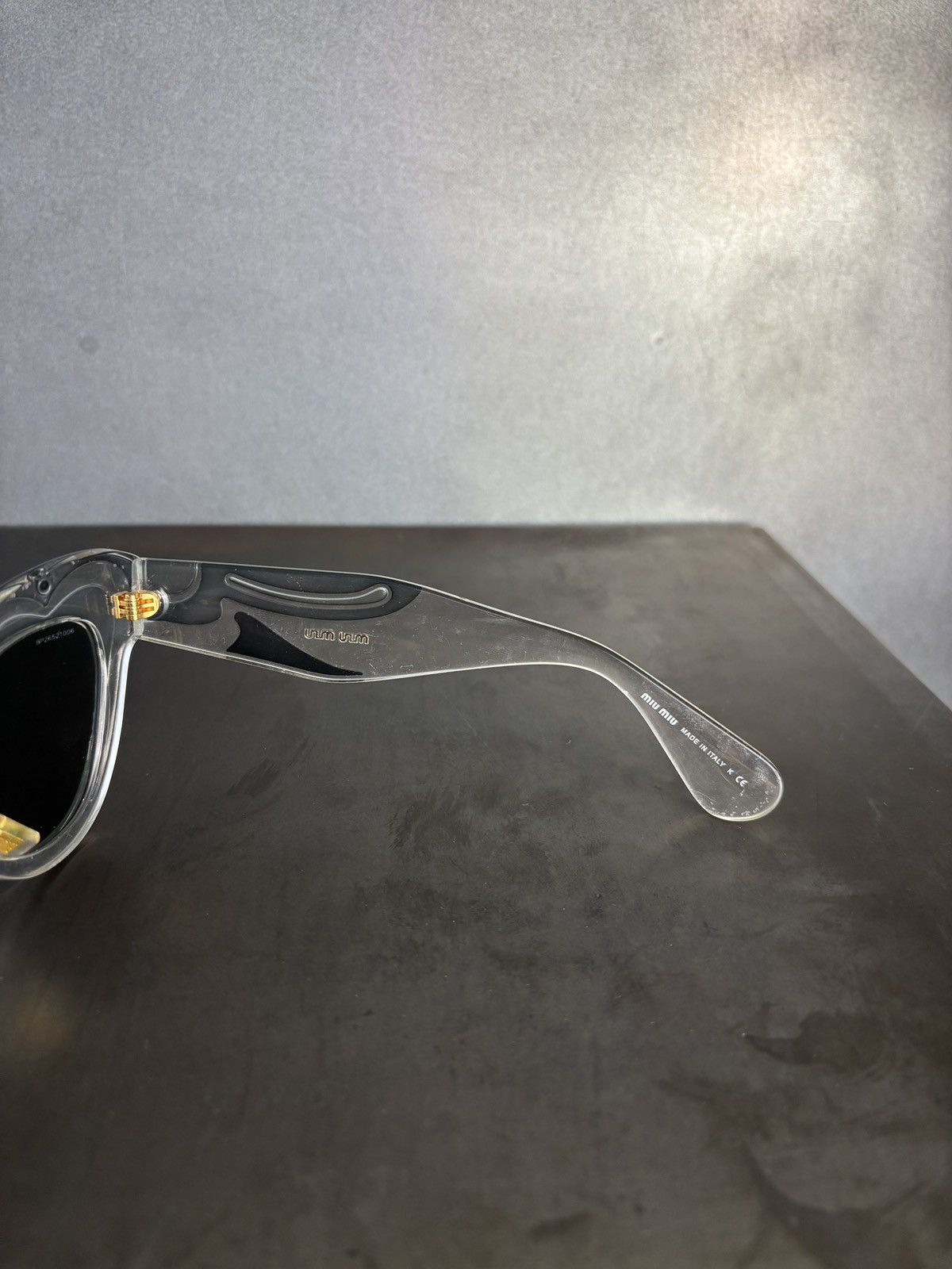 Miu Miu × Prada S/S 2014 Miu Miu Sunglasses Indie Sleeze Clear Translucent Size ONE SIZE - 8 Thumbnail