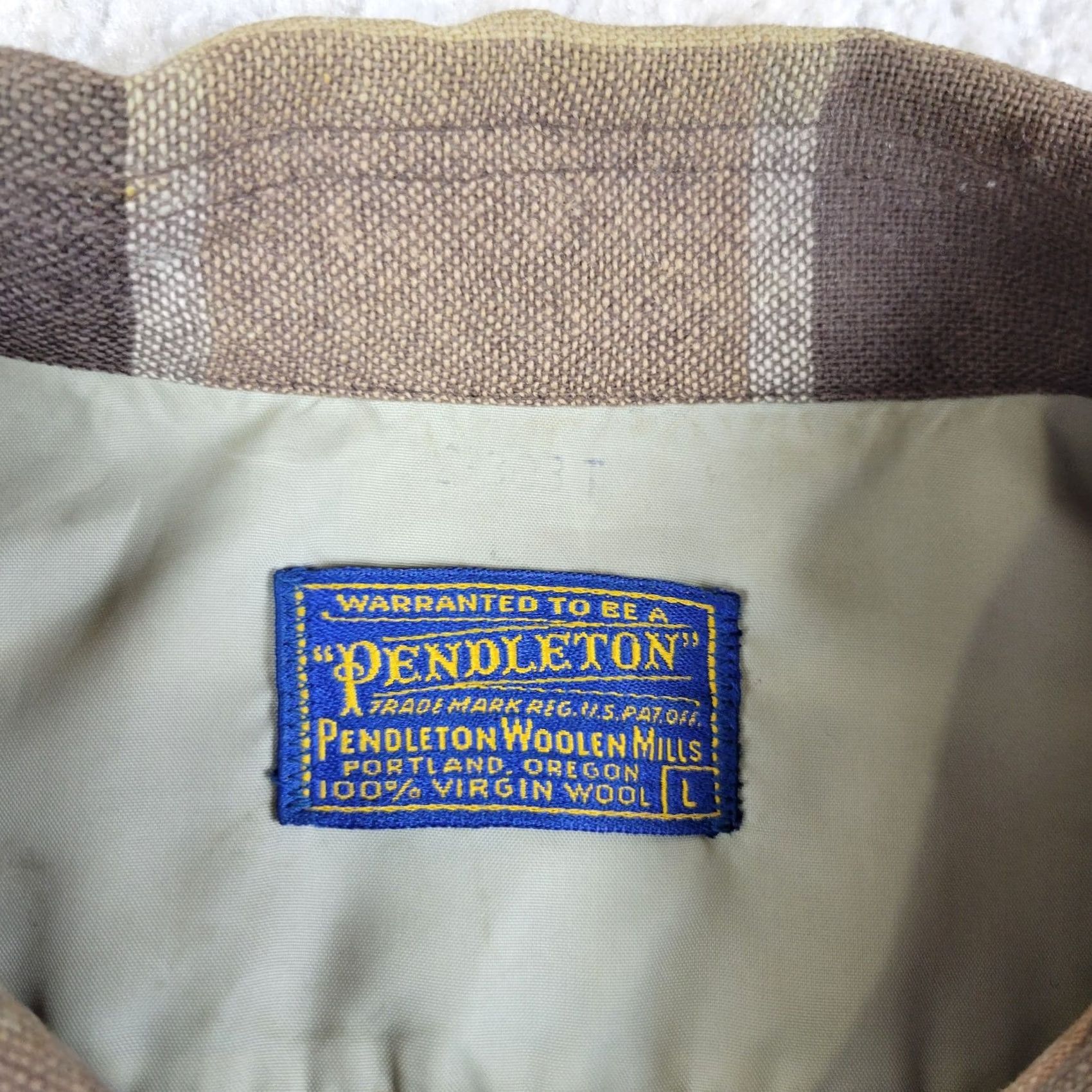 Pendleton VINTAGE Pendleton Board Shirt Adult L Multicolor Tartan Plaid Wool Button-Up Long Sleeve USA Mens Leather Elbow Patch Size US L / EU 52-54 / 3 - 3 Thumbnail