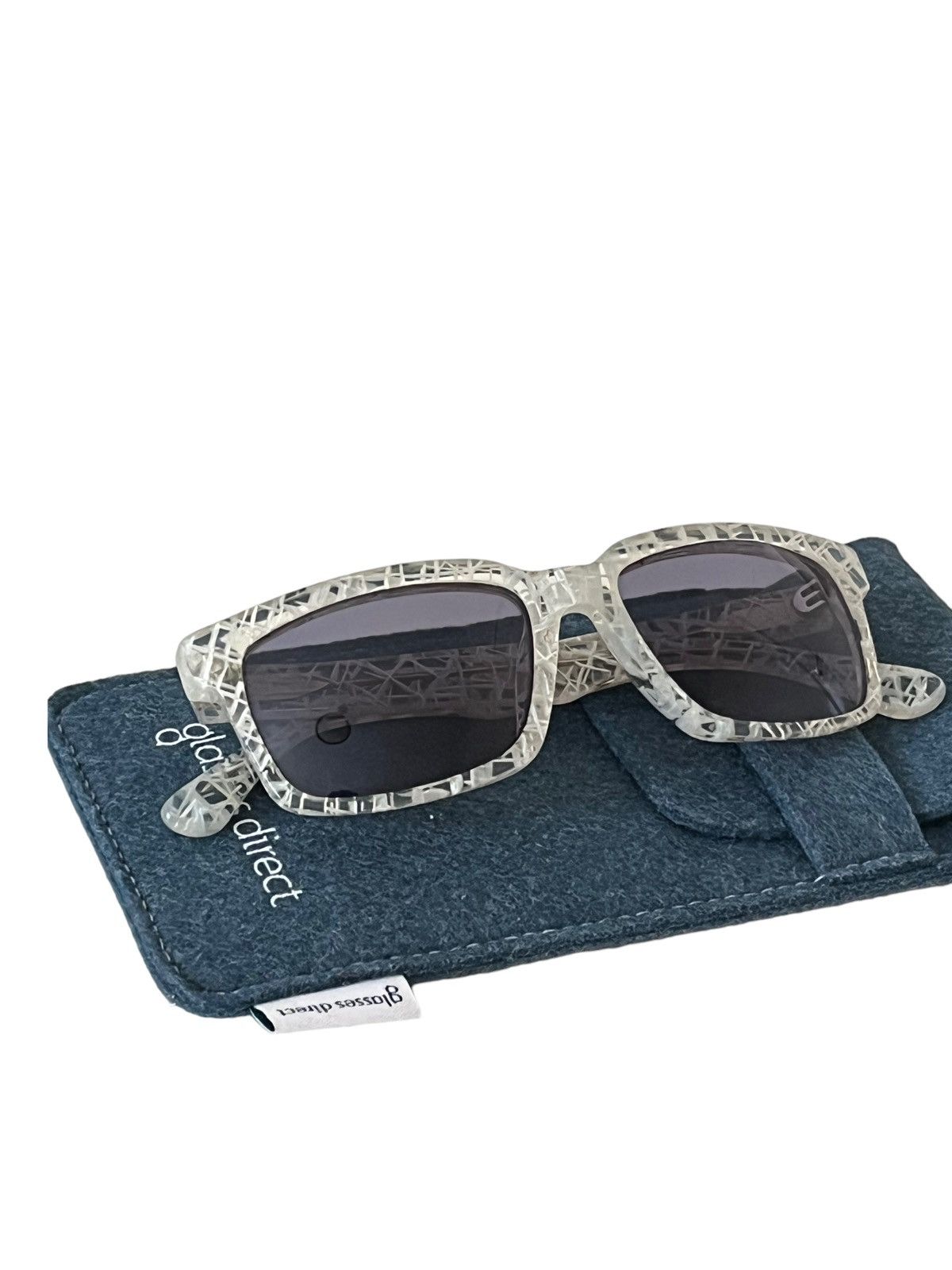 Linda Farrow × Raf Simons 1/1 Cracked-effect sunglasses Size ONE SIZE - 2 Thumbnail