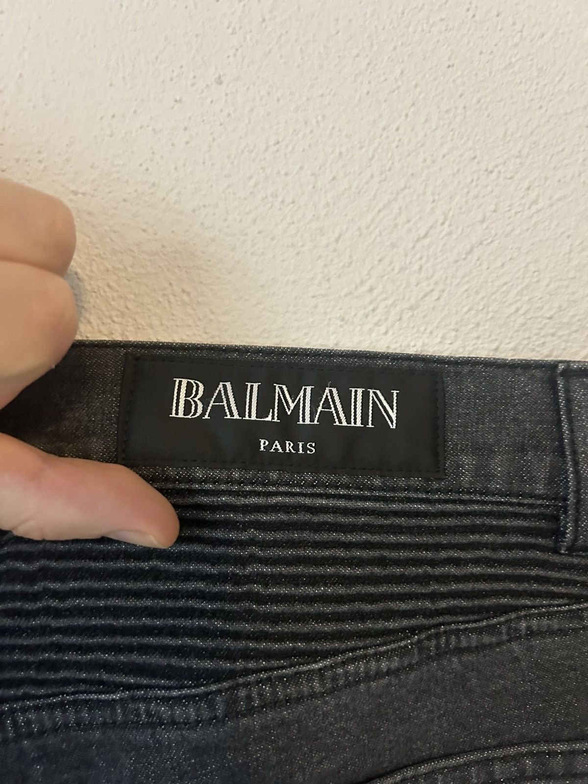 Balmain Balmain Slim-Fit Denim Biker Pants with Side Stripes Size US 32 / EU 48 - 9 Thumbnail