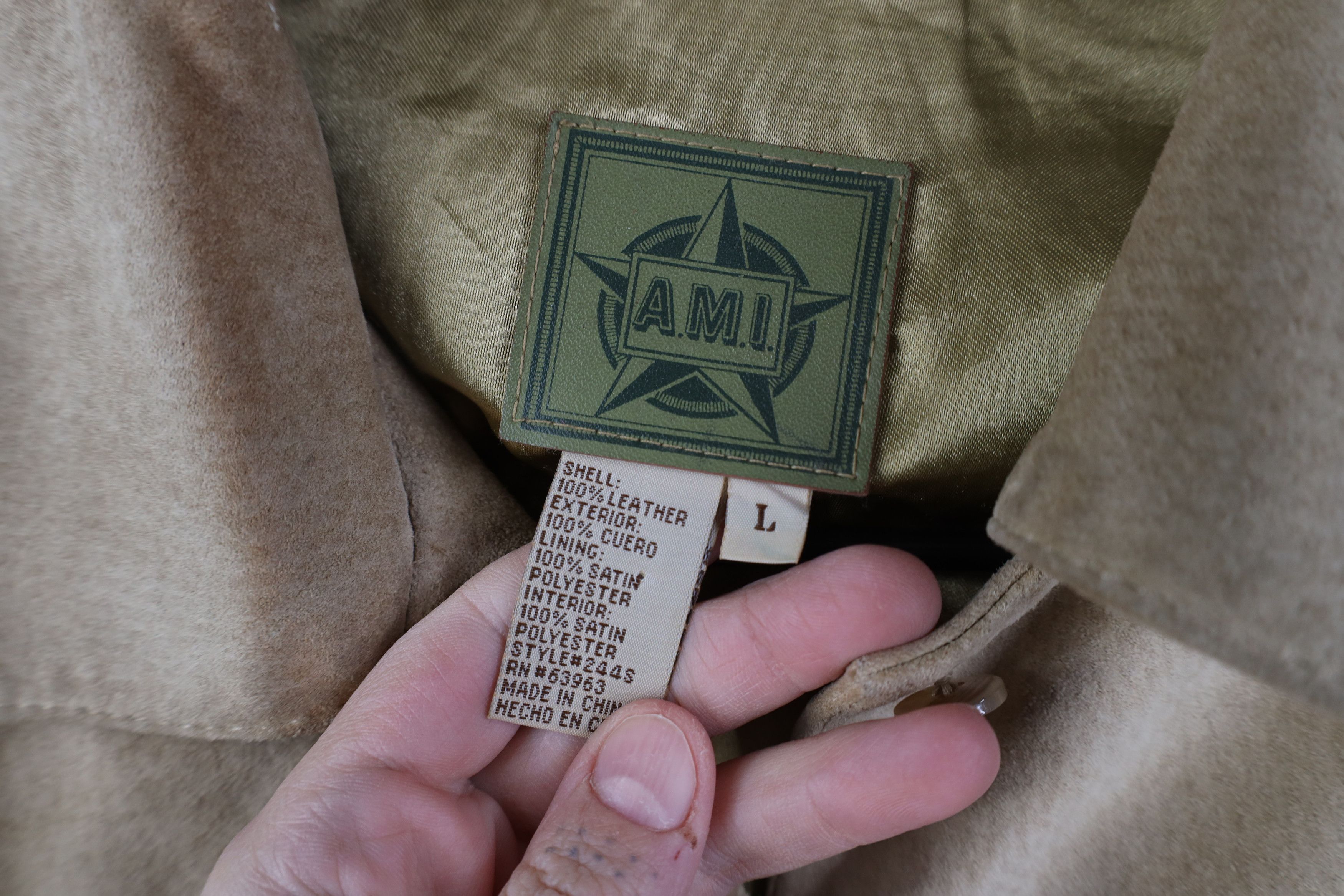 Vintage Vintage 90s Streetwear Suede Leather Button Shirt Jacket Size L / US 10 / IT 46 - 8 Thumbnail