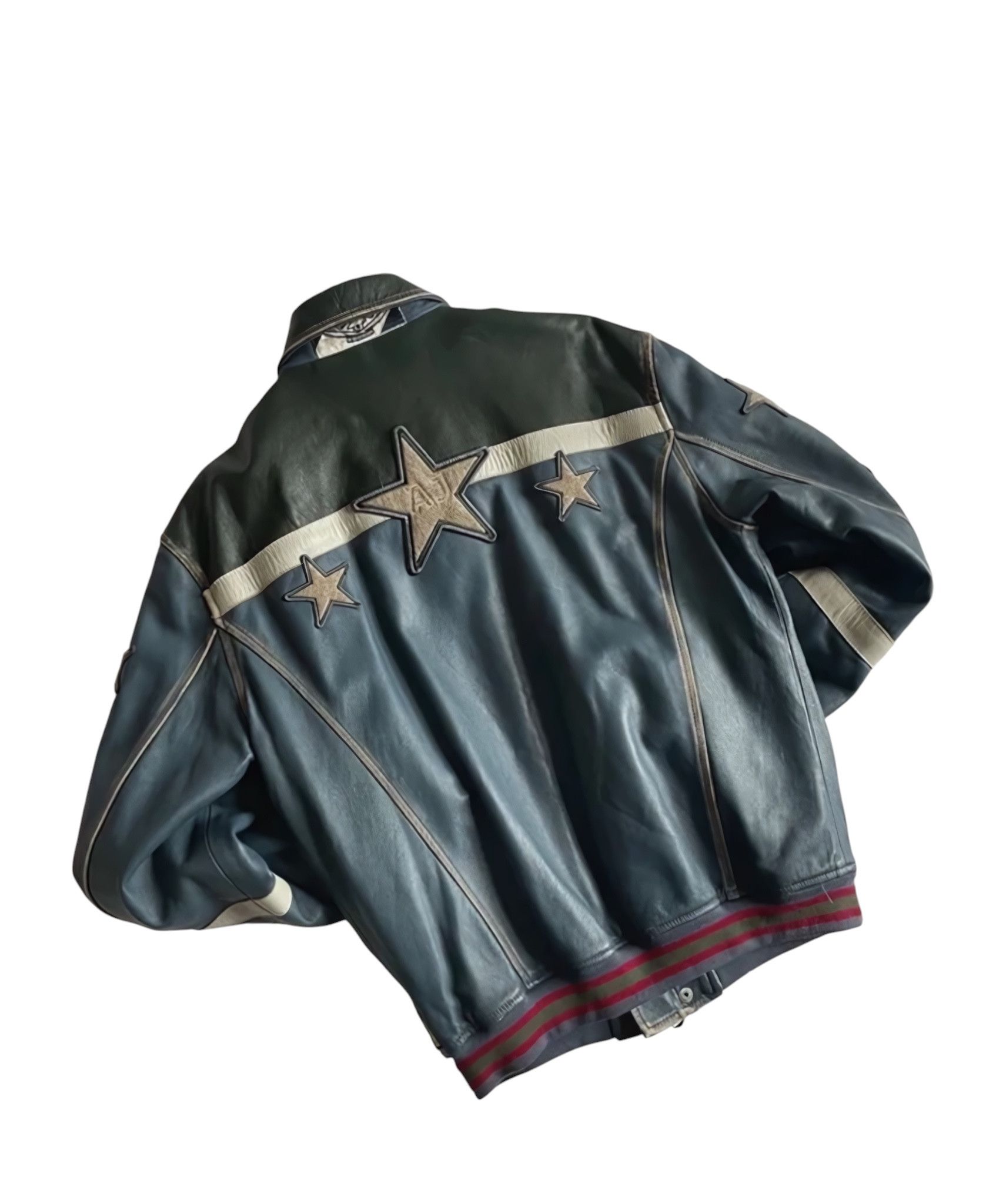 Giorgio Armani ARCHIVE BULL LEATHER JACKET Size US L / EU 52-54 / 3 - 3 Thumbnail