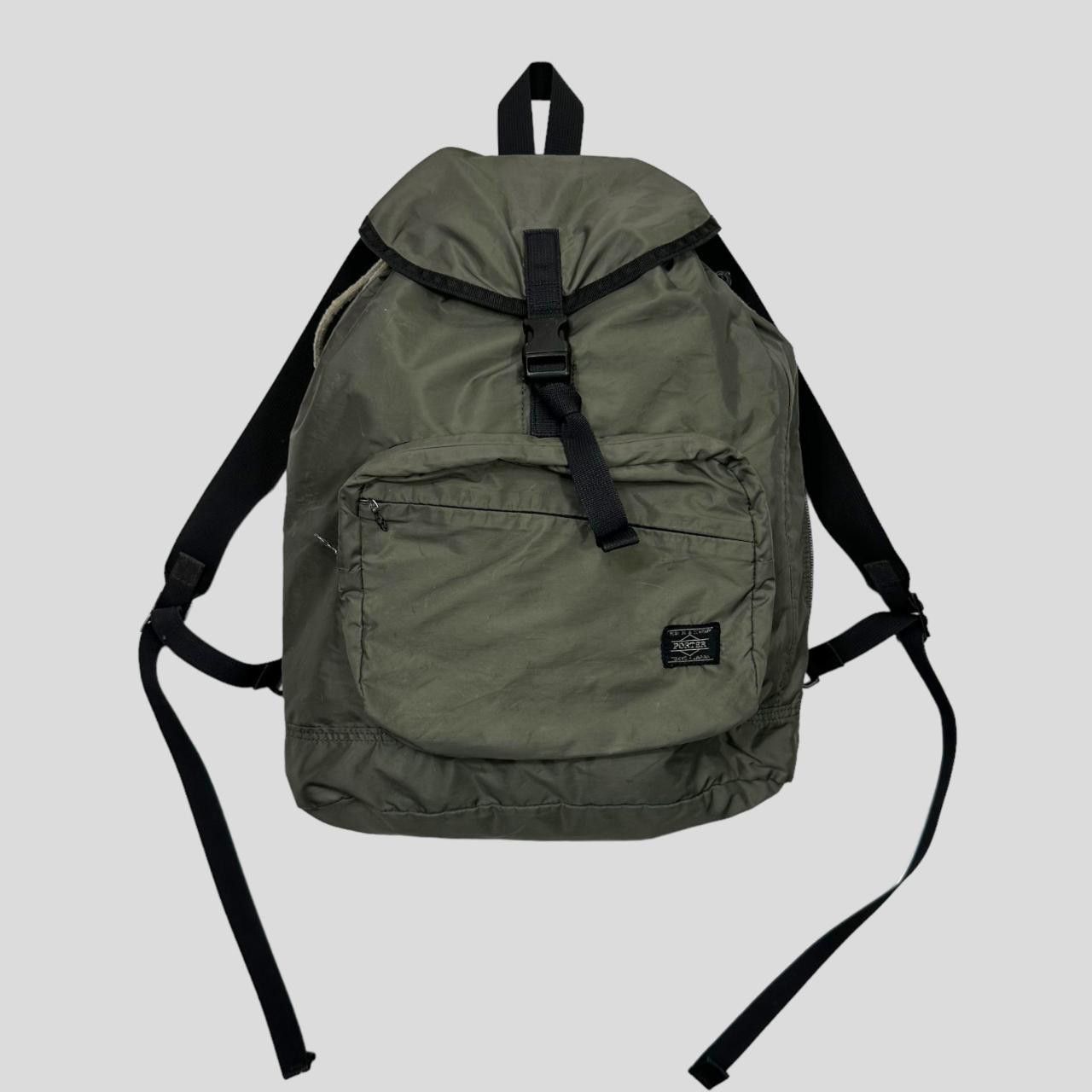 image of Porter Yoshida 00’S Grey Nylon Multipocket Backpack, Men's