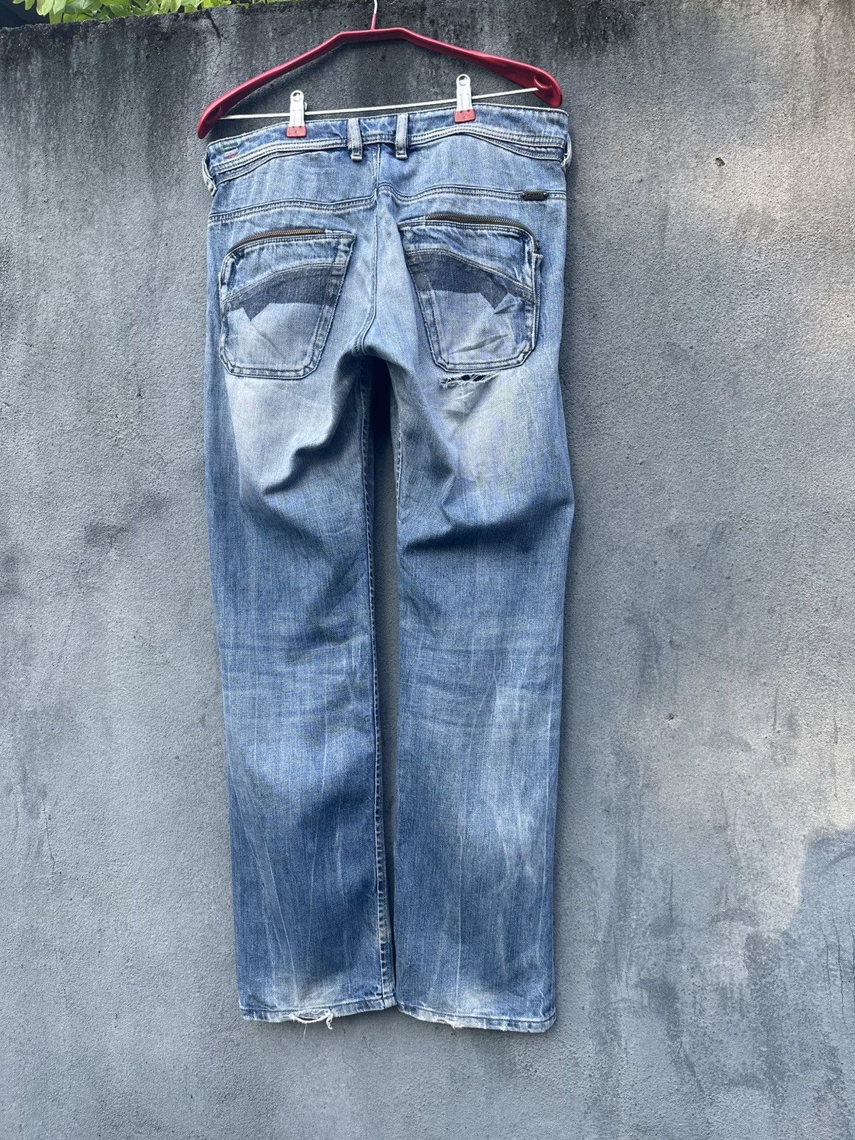 Diesel 👹Vintage Diesel Poiak Straight Cut Jeans Size US 29 - 9 Thumbnail