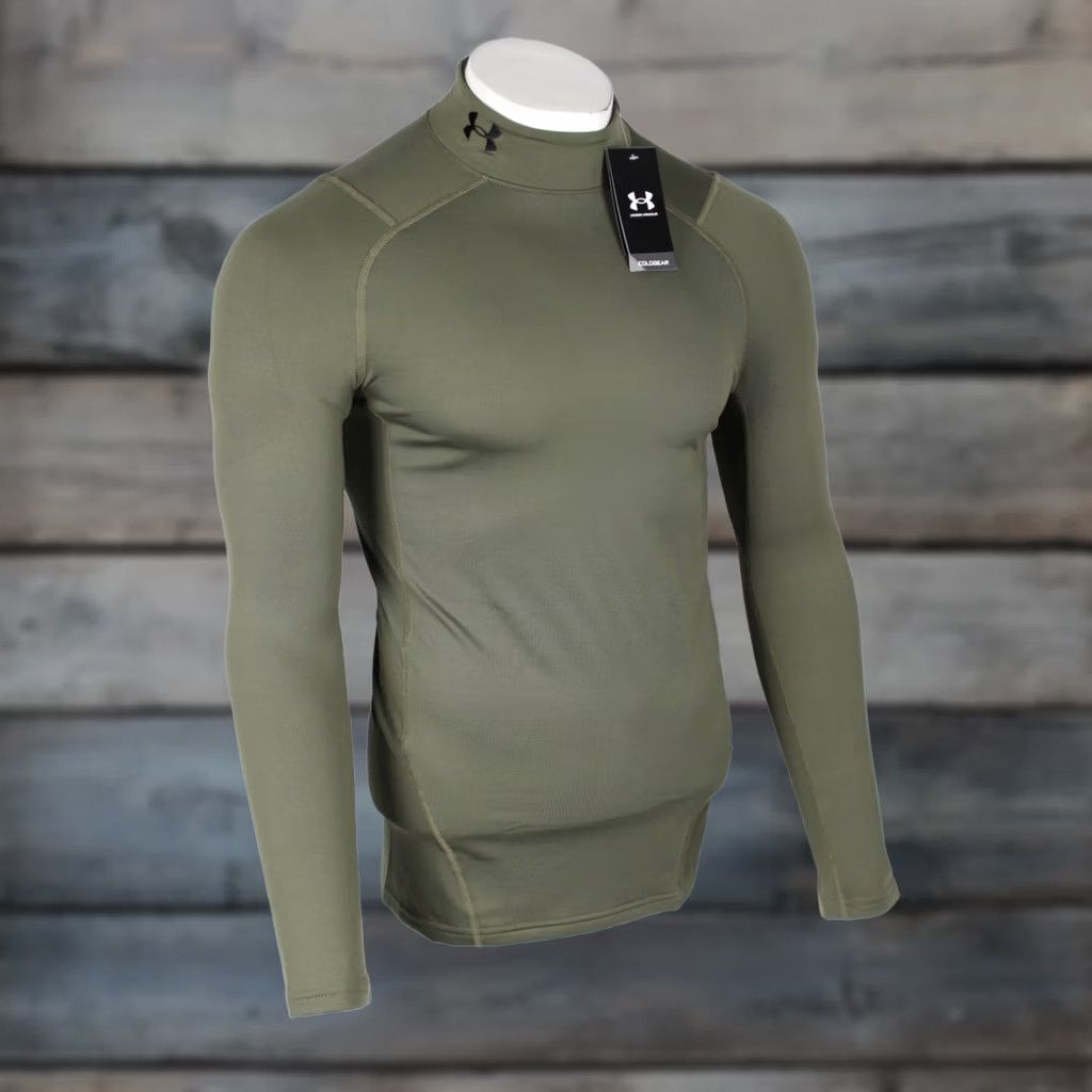 Under Armour Under Armour Men's Cold Gear Armour Fitted Mock Long Sleeve S Green 1366066 390 Size US S / EU 44-46 / 1 - 1 Thumbnail