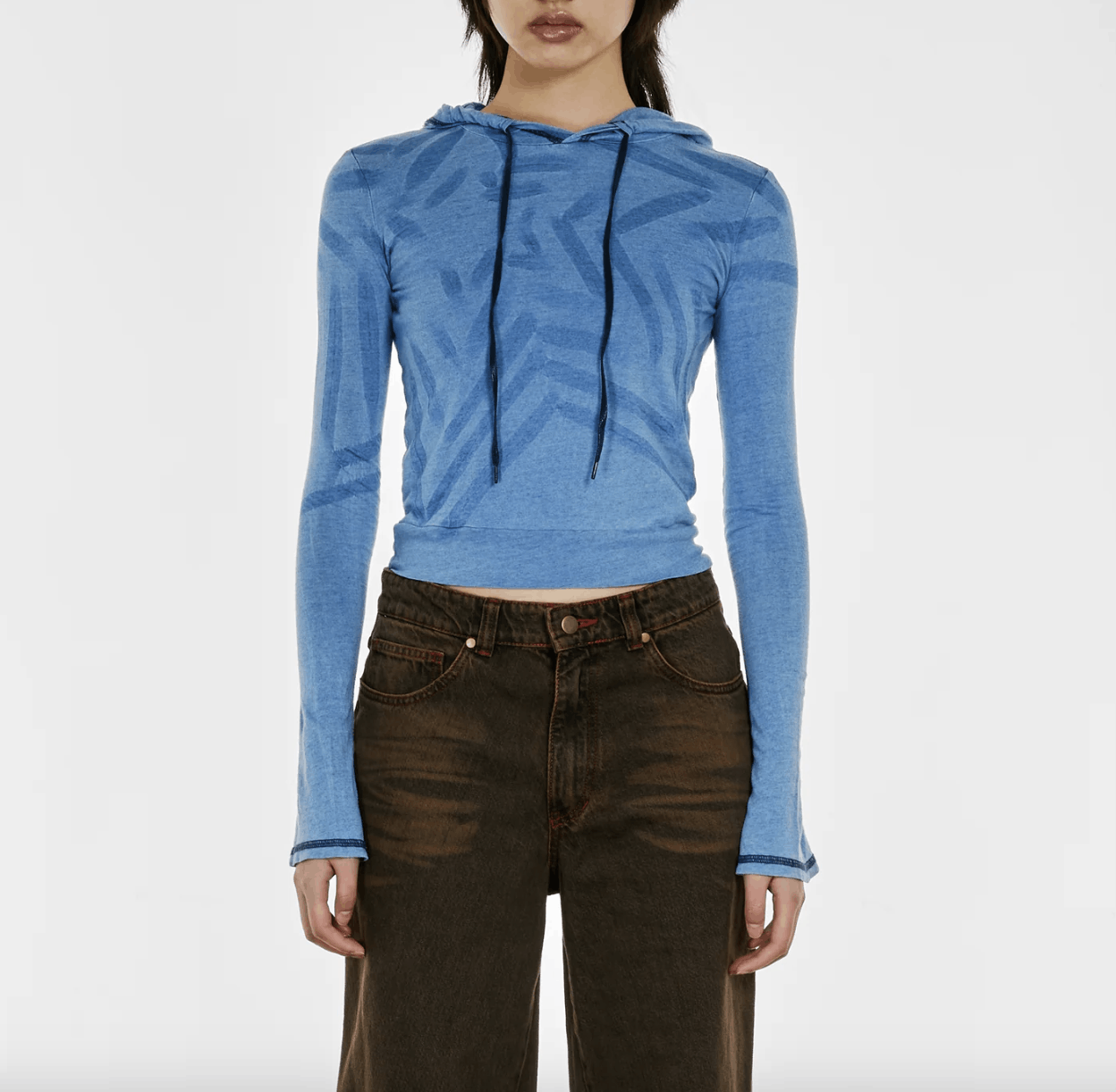 MASHA POPOVA Masha Popova light blue star hooded T-shirt Size M / US 6-8 / IT 42-44 - 2 Thumbnail