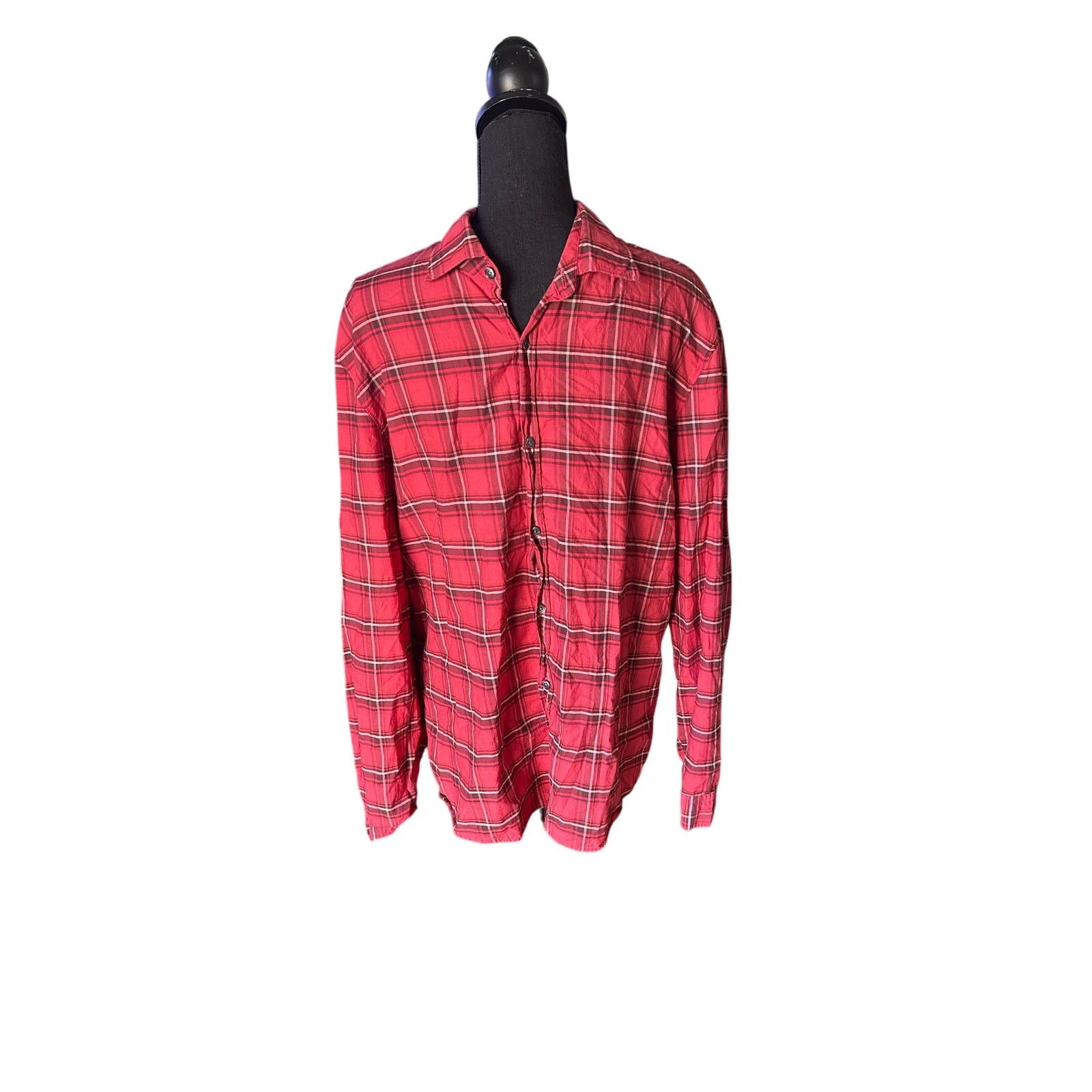 johnnie-O Johnnie- O Red Plaid Longsleeve Button Up Shirt Size US L / EU 52-54 / 3 - 1 Thumbnail