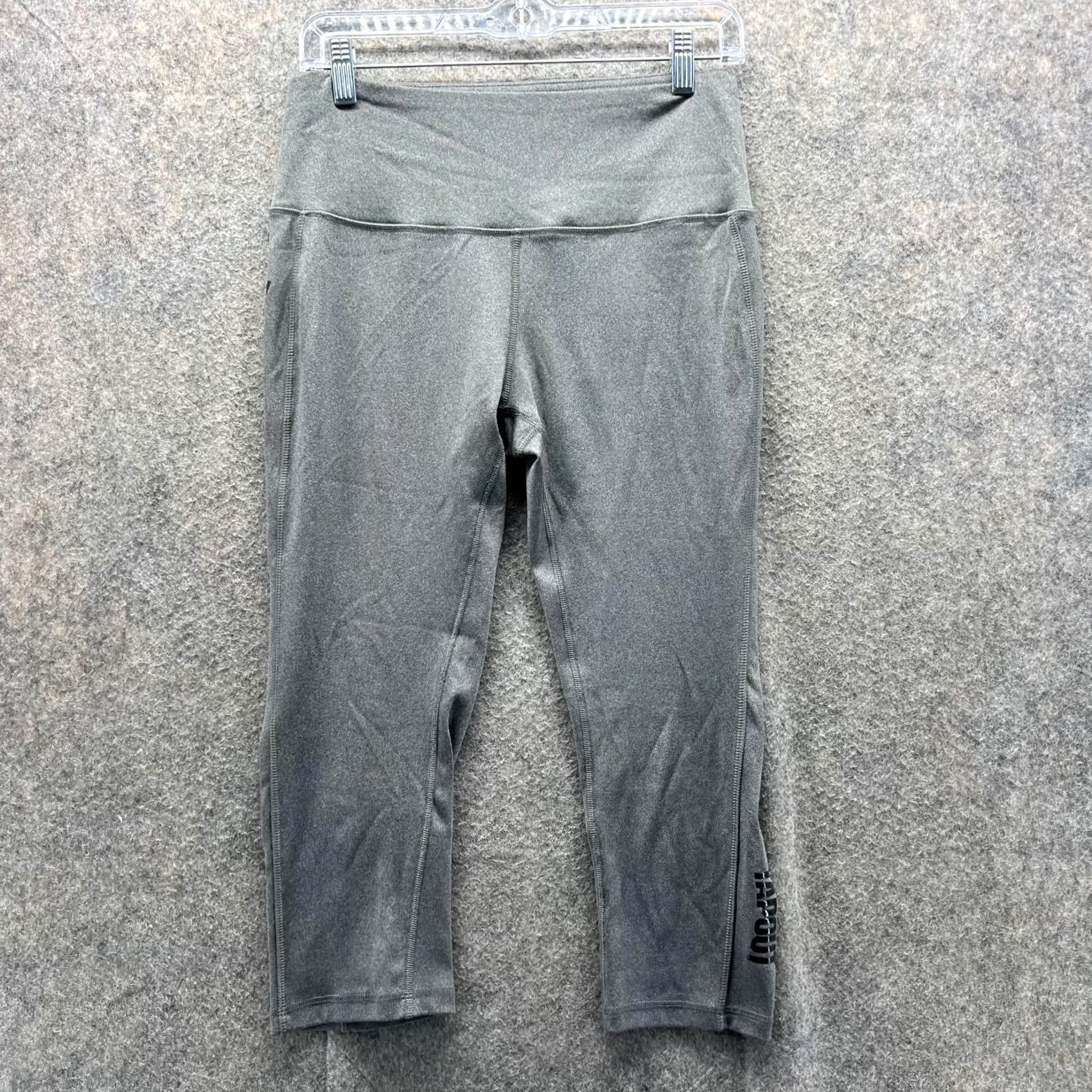 Tapout Tapout Leggings Women Large Gray Athletic Compression Elastic Waist Size 36" / US 14 / IT 50 - 2 Thumbnail