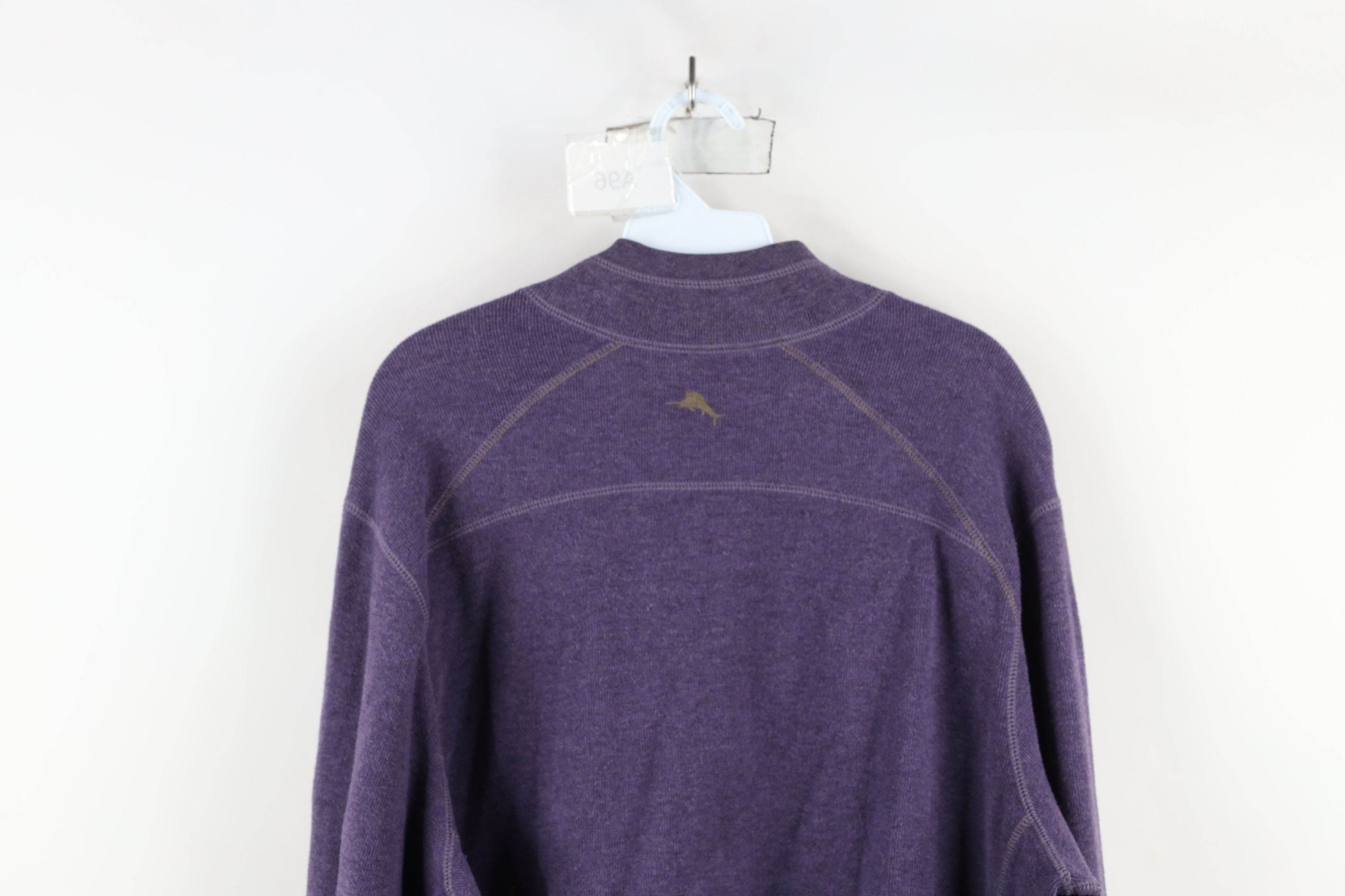 Tommy Bahama × Vintage Vintage Tommy Bahama Reversible Ribbed Knit Half Zip Sweater Size US L / EU 52-54 / 3 - 17 Thumbnail