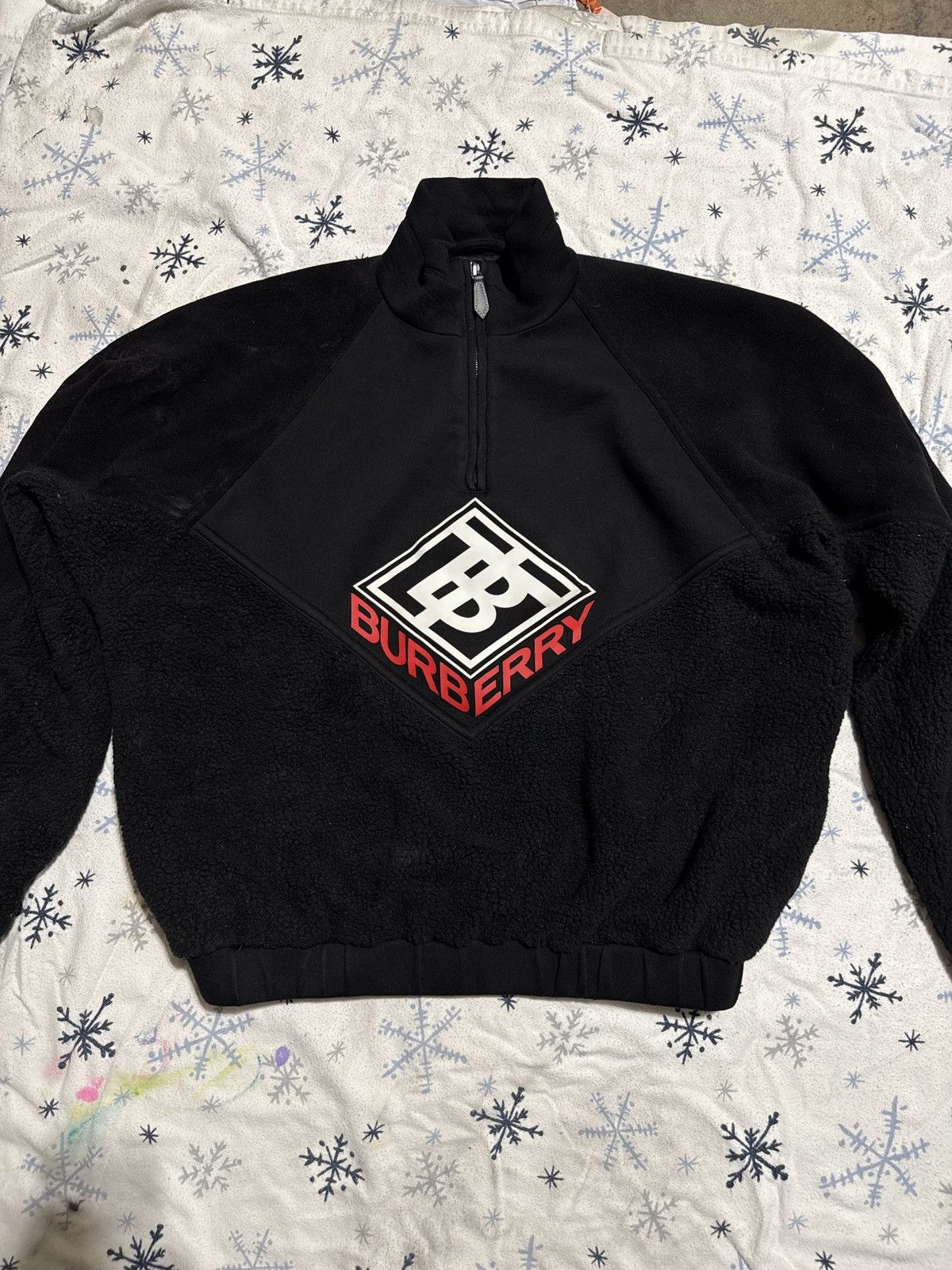 Burberry Burberry Quarter Zip Sweater Size US M / EU 48-50 / 2 - 1 Thumbnail