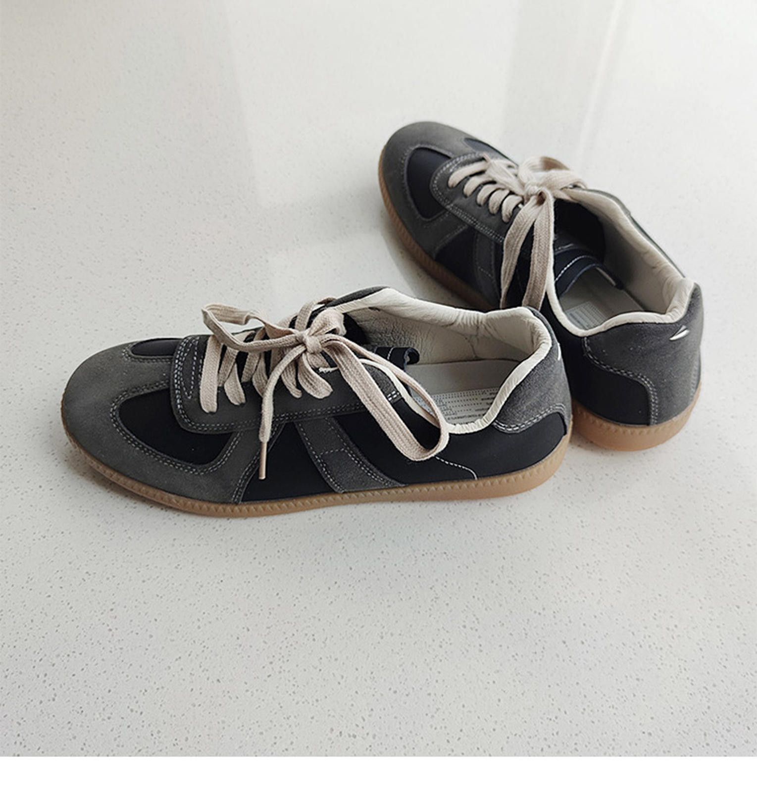 Vintage Army Military Retro Sneakers - Gray & Black Size US 10 / EU 43 - 5 Thumbnail