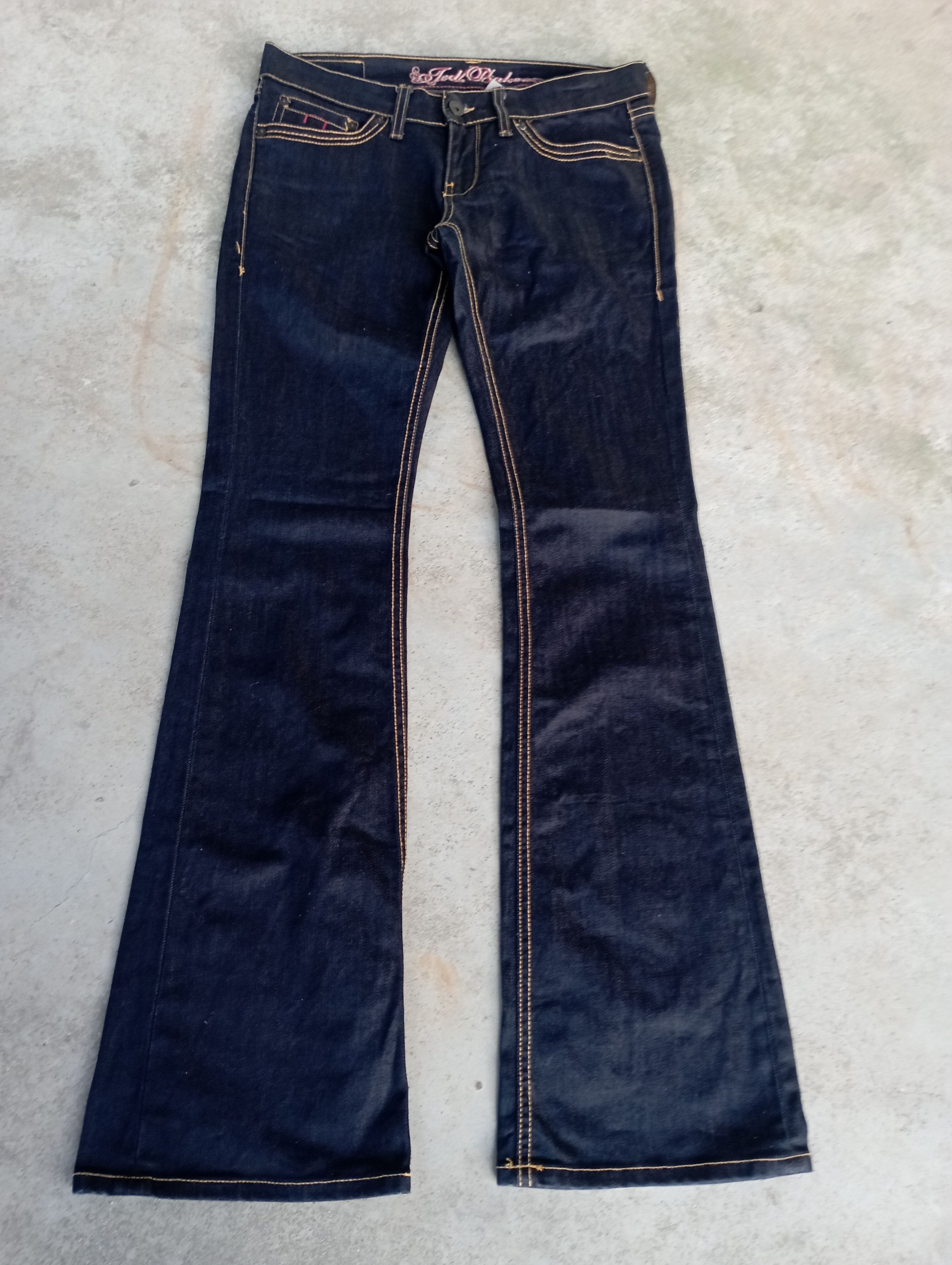 image of If Six Was Nine x Jean Flare Jeans Mud Rusty Ted Baker Bootcut Low Rise Jeans, Men's (Size 31)