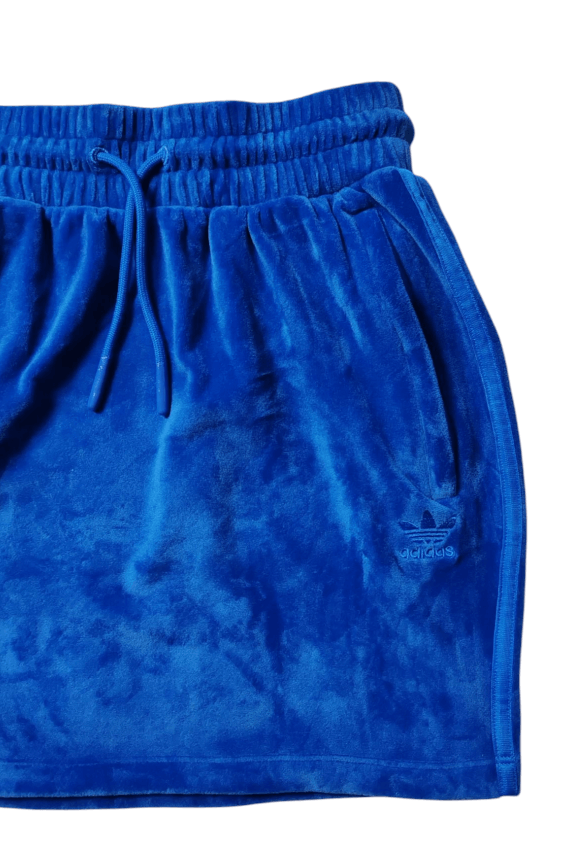 Adidas × Jeremy Scott Jeremy Scott Adidas JS Velour Blue Mini Skirt UK 8 Japan L Size 27" / US 4 / IT 40 - 6 Thumbnail
