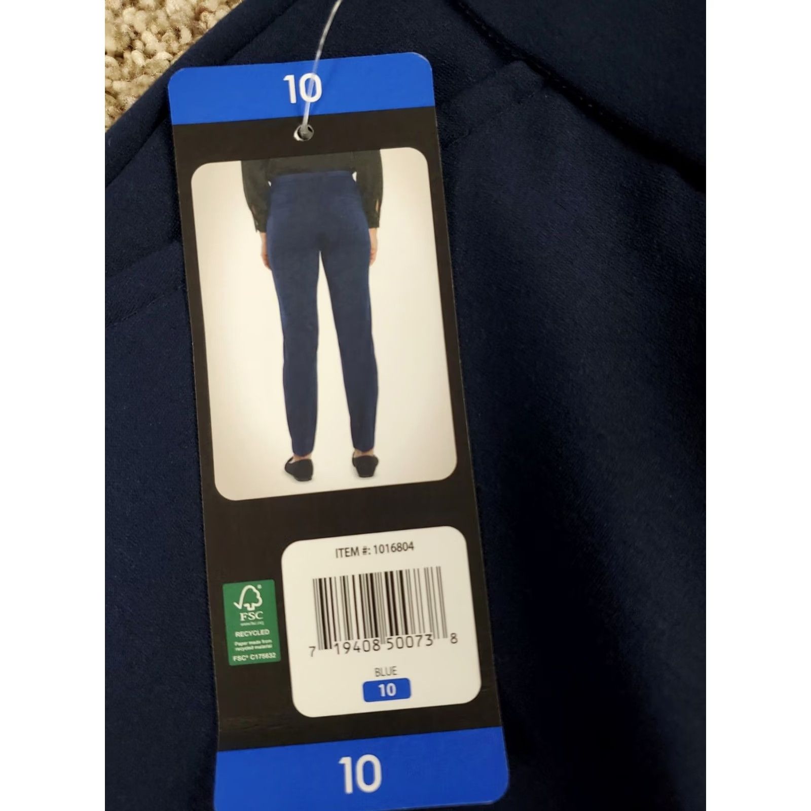 Banana Republic Banana Republic Skinny Everywhere Ponte Pants 10 Women Blue High Rise Ankle NWT Size 32" / US 10 / IT 46 - 4 Thumbnail