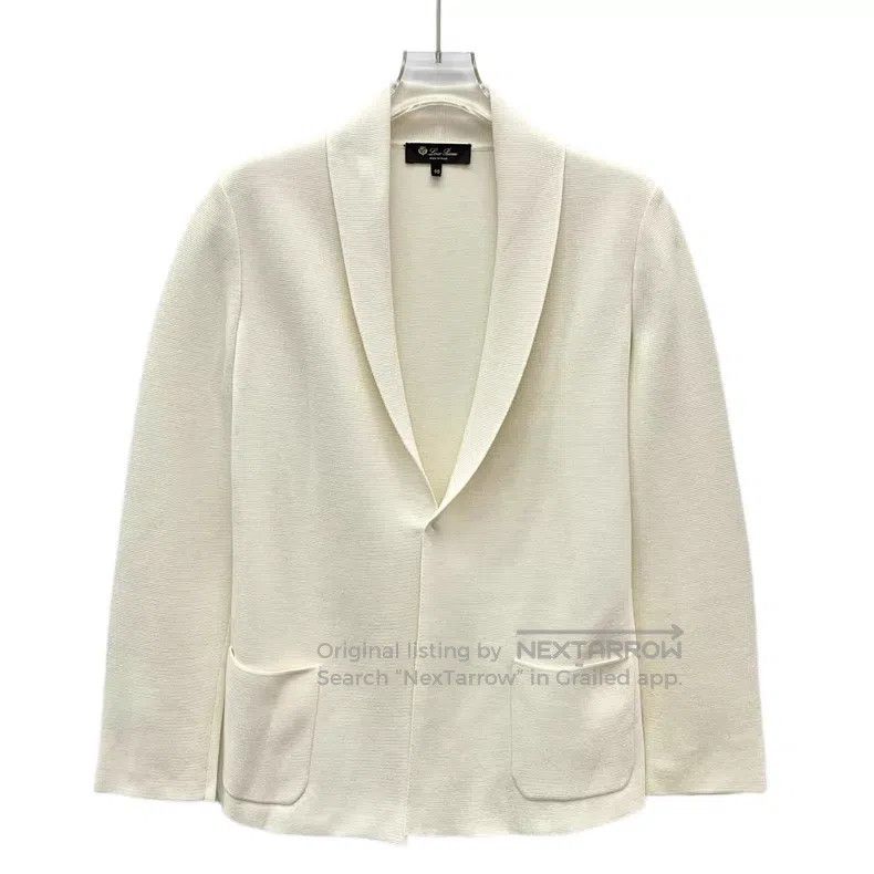 Loro Piana Loro Piana Beige silk collar long sleeve knit cardigan Size XS / US 0-2 / IT 36-38 - 1 Thumbnail