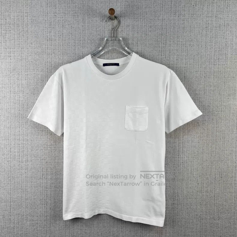 Louis Vuitton Louis Vuitton Solid pocket checkerboard crew neck short sl Size US M / EU 48-50 / 2 - 1 Thumbnail