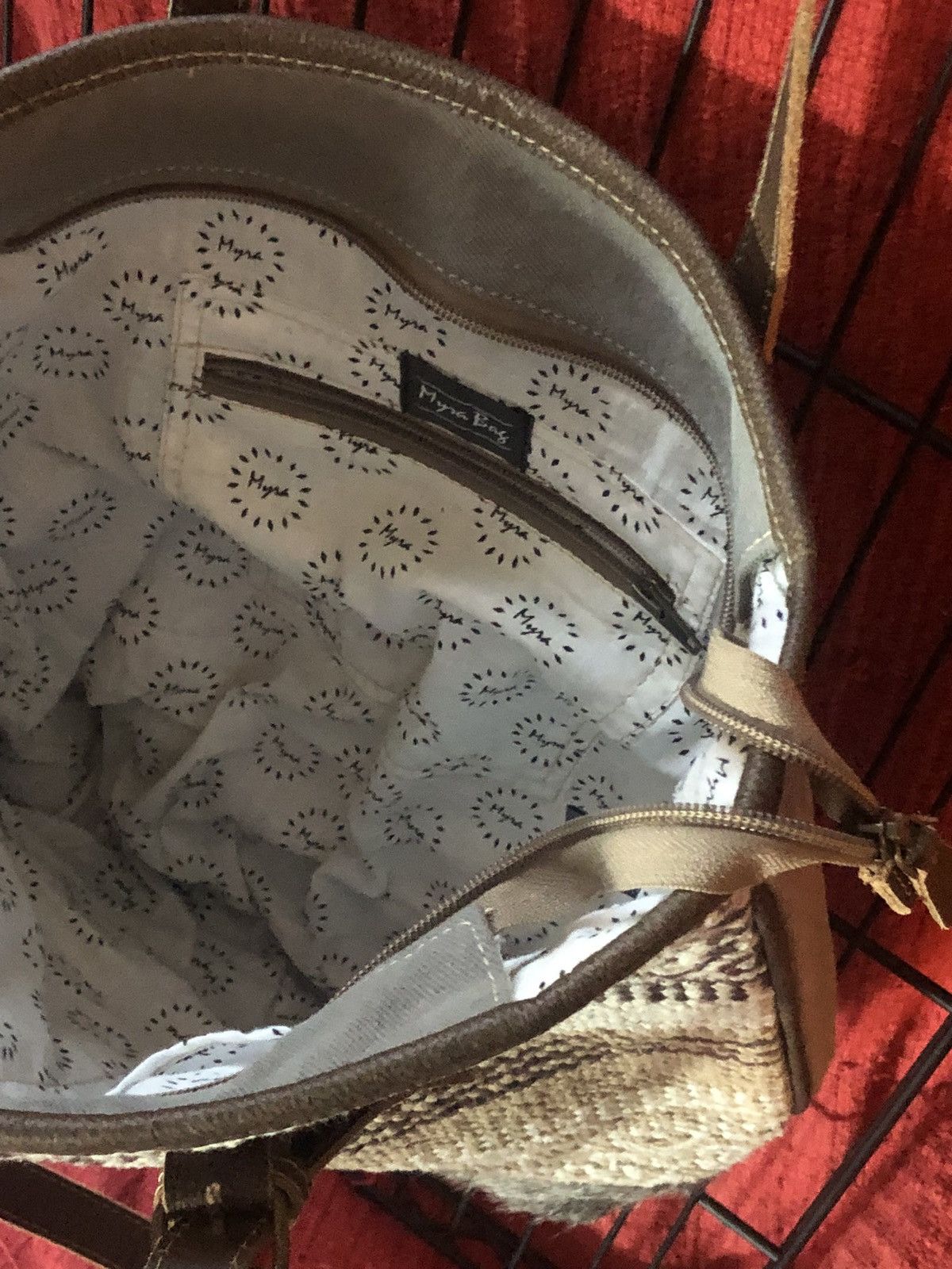Other Myra Bag Rhombus Pattern Weekender Upcycled Tote Size ONE SIZE - 8 Thumbnail