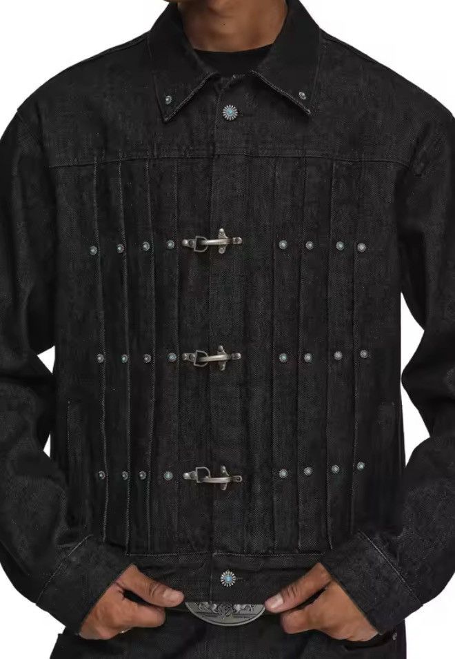 Japanese Brand Airplane Buckle Denim Jacket Size US M / EU 48-50 / 2 - 8 Thumbnail