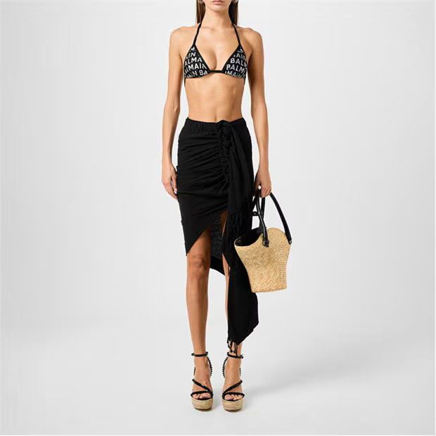 Balmain o1g2r1mq0924 Size: M / All Over Print Bikini Black & Silver Size ONE SIZE - 6 Thumbnail