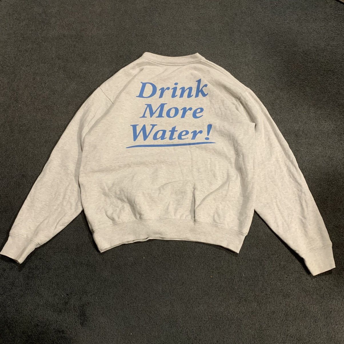 Sporty & Rich SPORTY & RICH DRINK MORE WATER CREWNECK SWEWTSHIRT Size US S / EU 44-46 / 1 - 1 Thumbnail