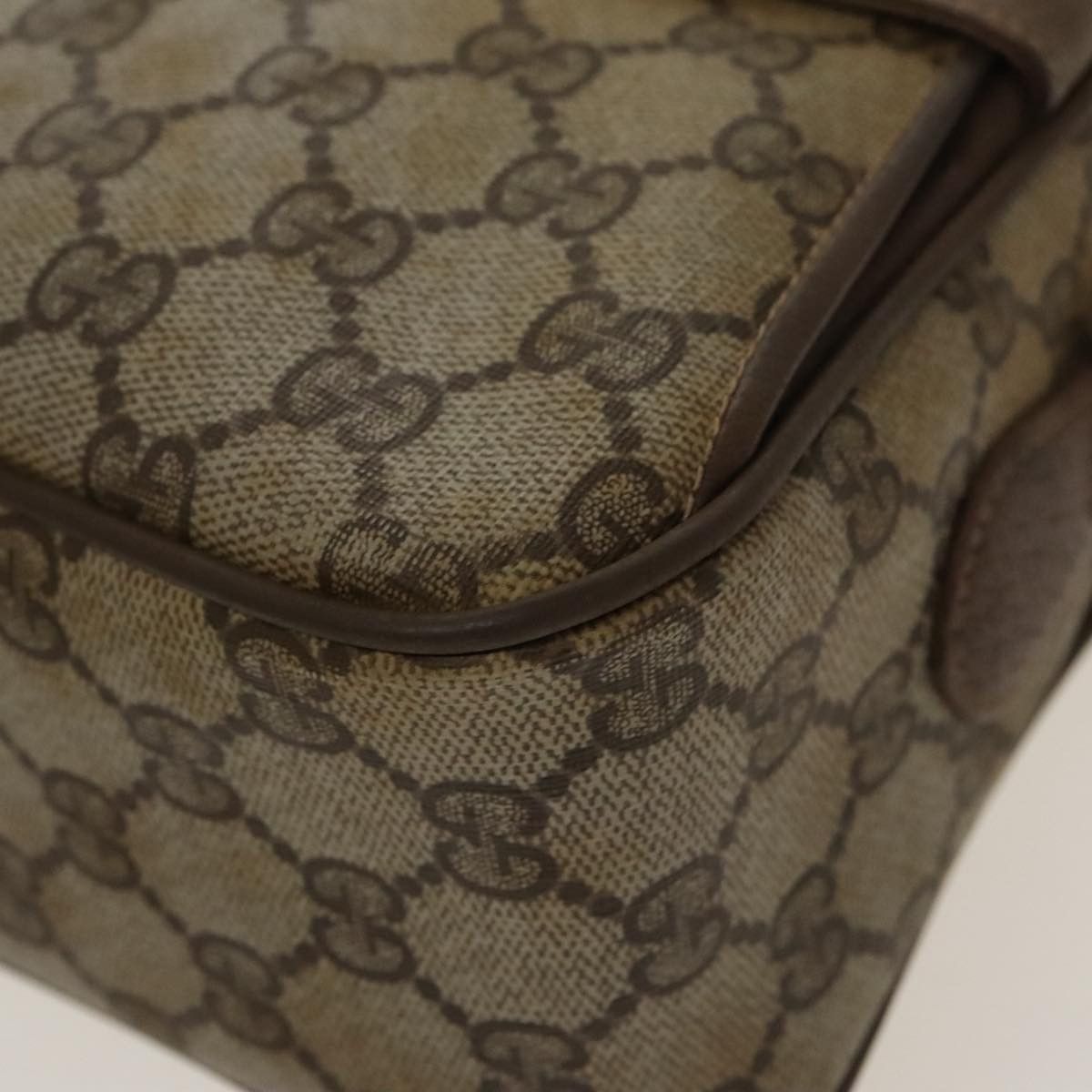 Gucci GUCCI GG Supreme Web Sherry Line Shoulder Bag Pvc Beige 93 Size ONE SIZE - 15 Thumbnail