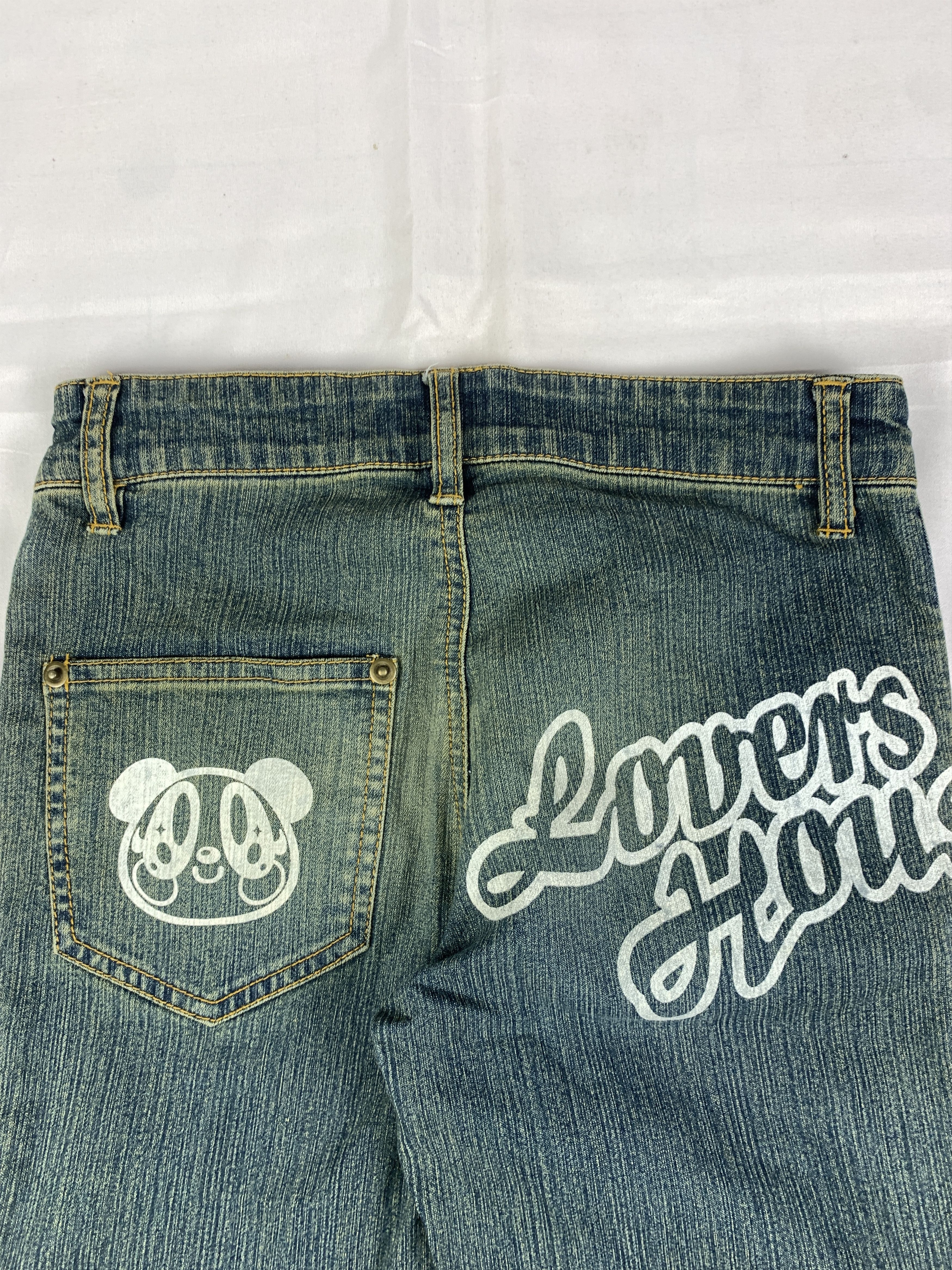 Angel Blue 2000s Lovers House Indigo Blue Flared Petite Jeans (26) Size 26" / US 2 / IT 38 - 6 Thumbnail