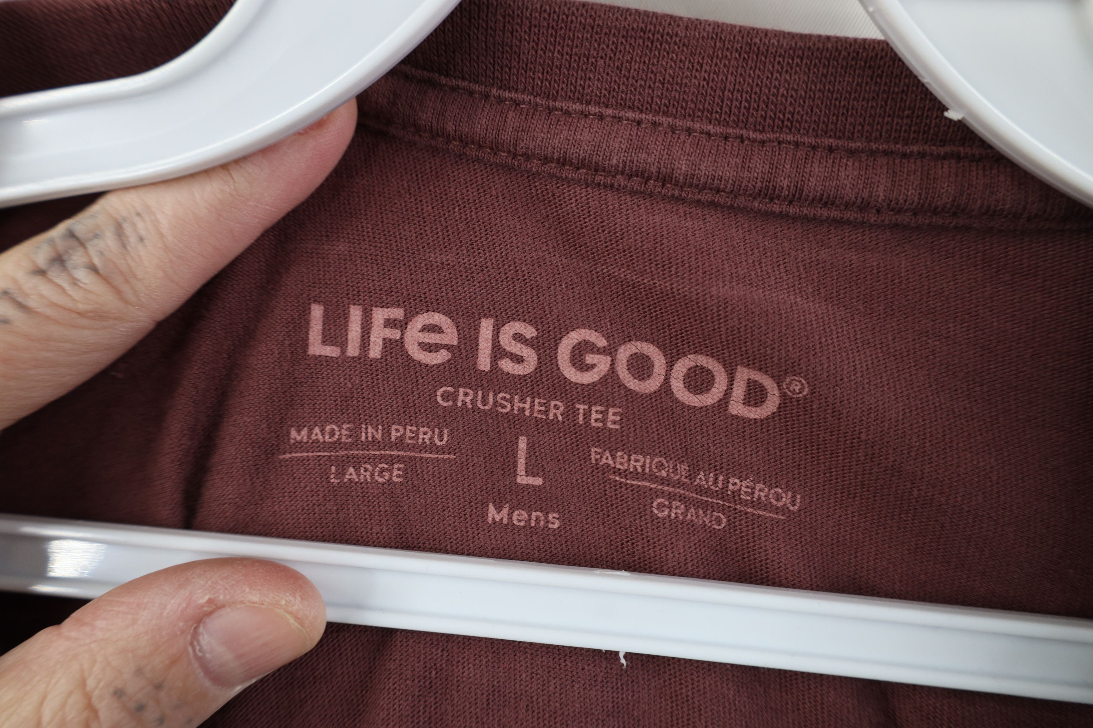 Life is Good Life Is Good Do I Want A Beer Long Sleeve T-Shirt Red Cotton Size US L / EU 52-54 / 3 - 8 Thumbnail