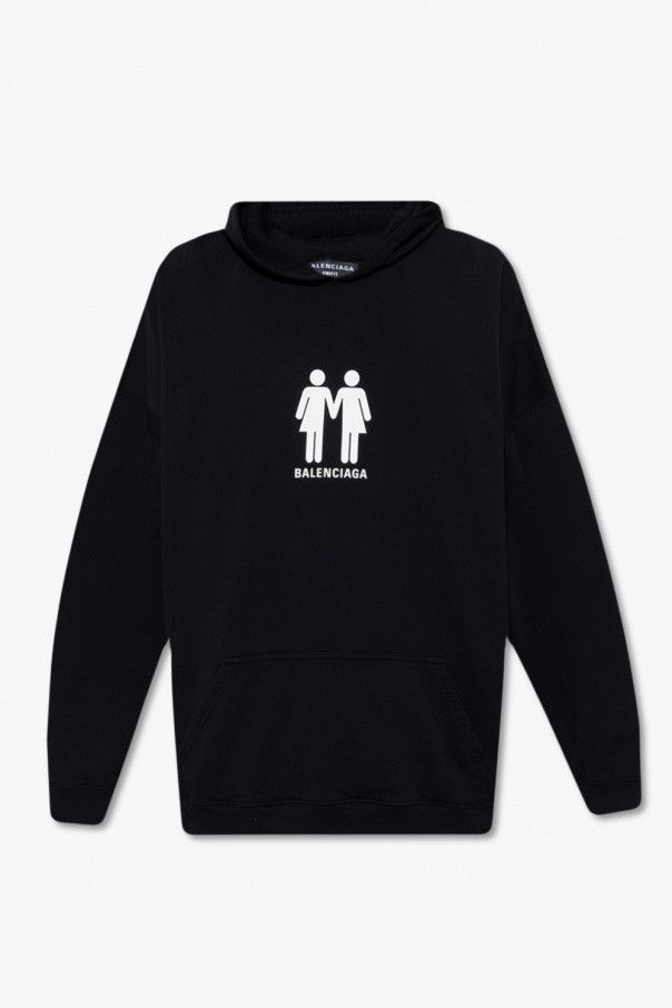Balenciaga o1mt1gz1224 Pride 22 Hoodie Boxy Fit in Black Size US S / EU 44-46 / 1 - 1 Thumbnail