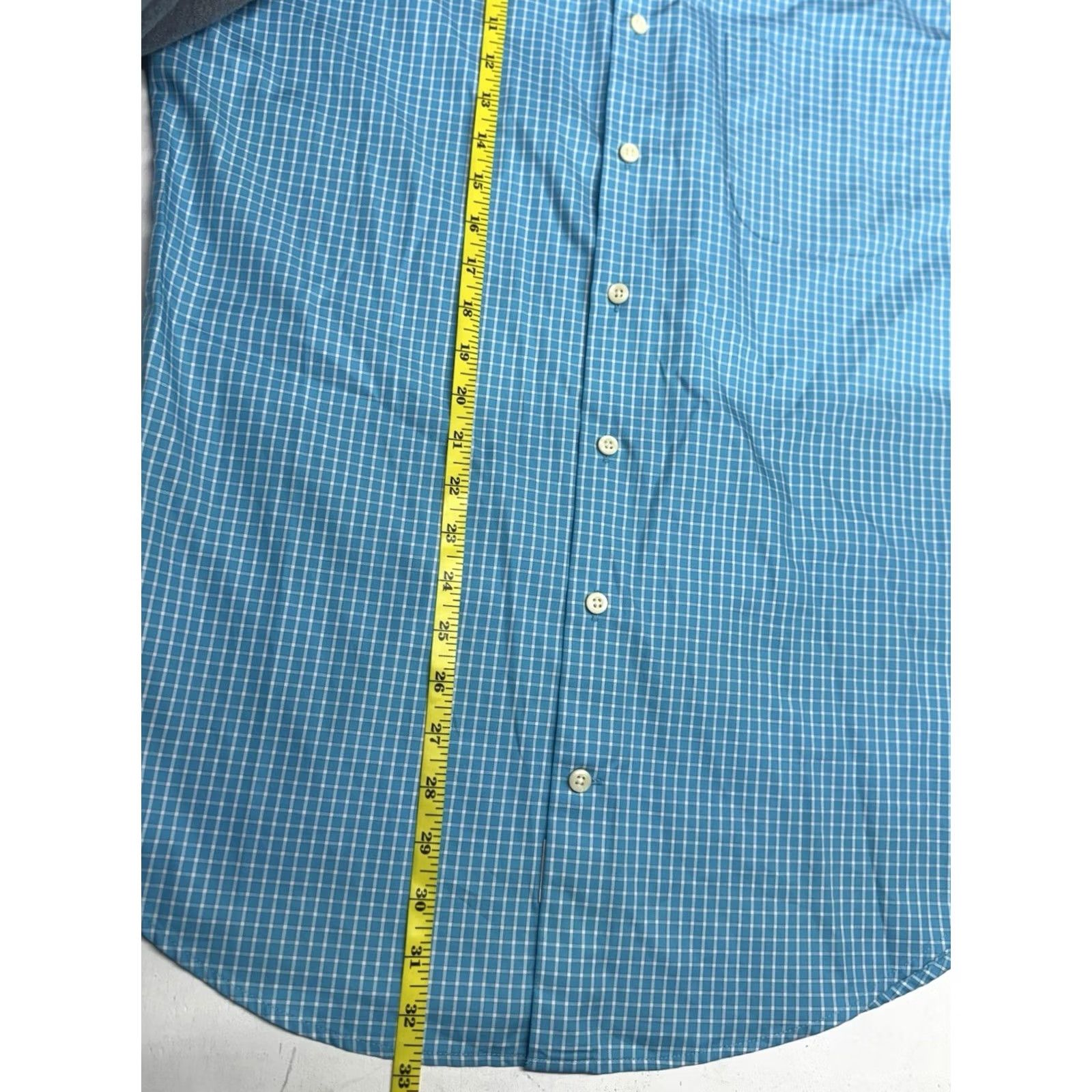 Peter Millar Peter Millar Button-Down Shirt Mens M Long Sleeve Blue Plaid Check Cotton Dress Shirt Size US M / EU 48-50 / 2 - 4 Thumbnail